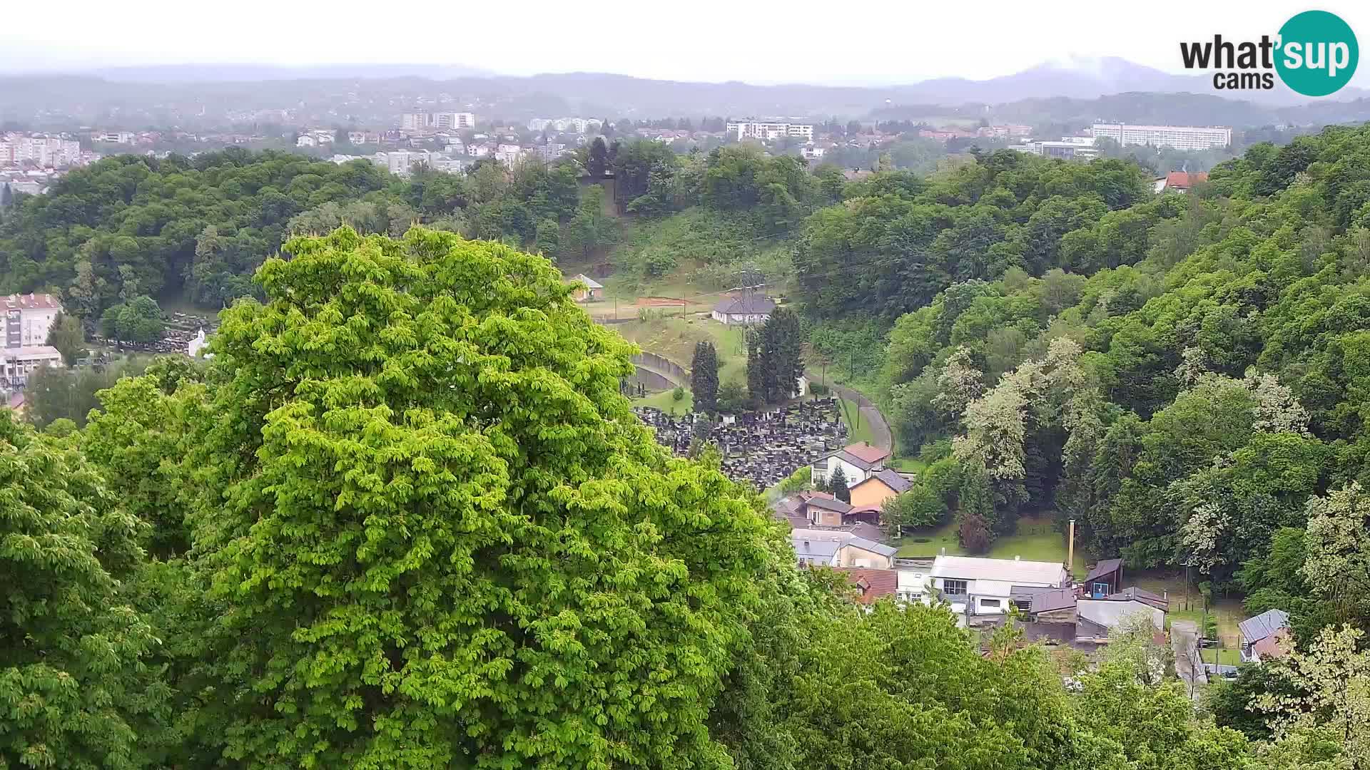 Spletna kamera Karlovac Dubovac grad – Pogled v živo na zgodovinsko znamenitost Karlovca