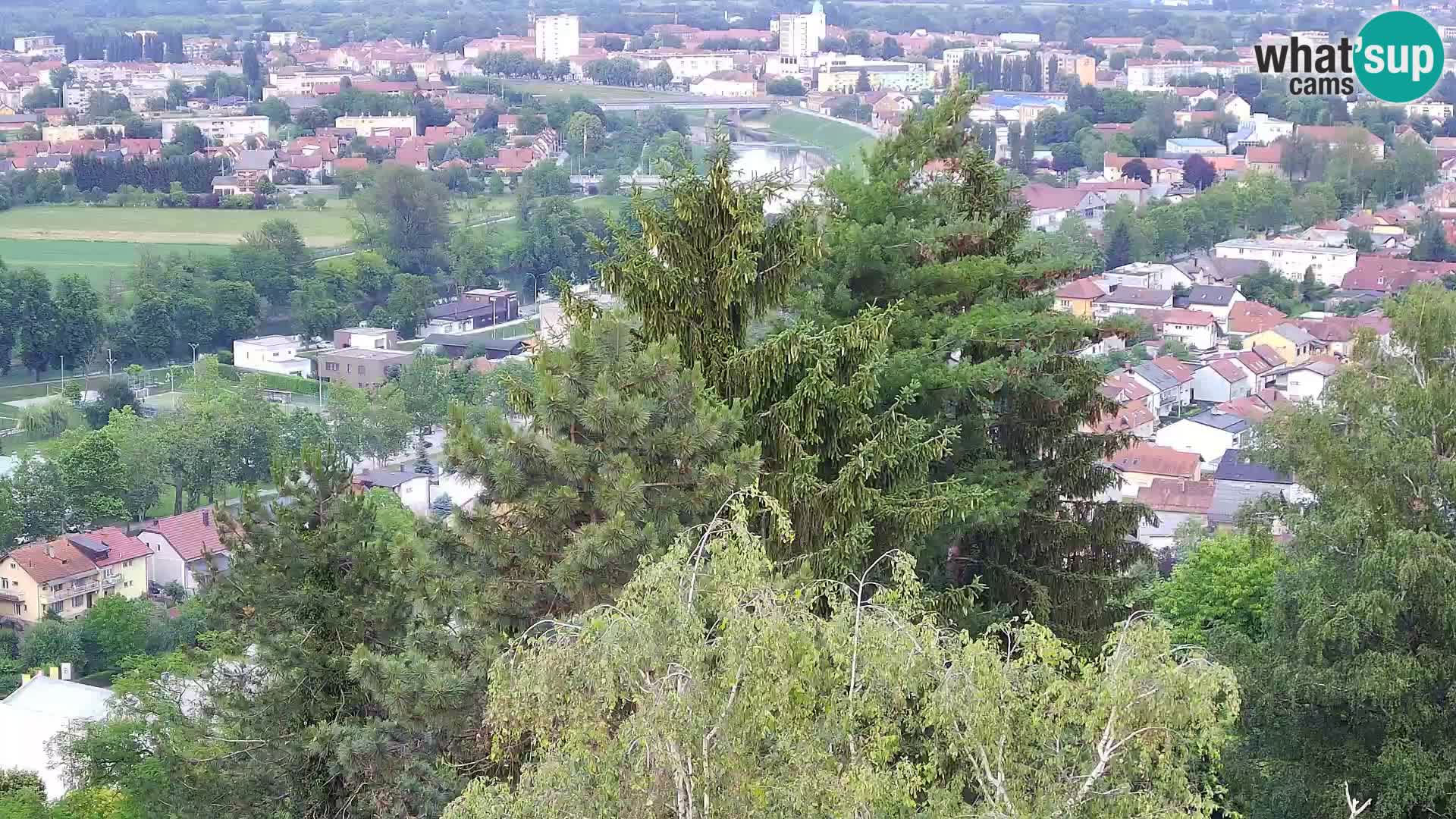 Spletna kamera Karlovac Dubovac grad – Pogled v živo na zgodovinsko znamenitost Karlovca