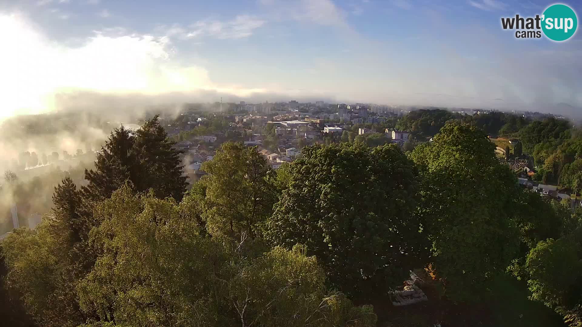 Webcam Karlovac Dubovac Castle – Live View of Karlovac’s Historic Landmark