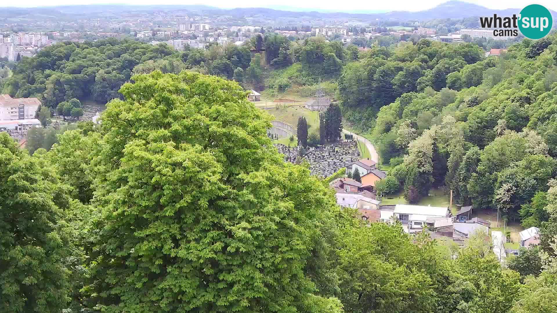 Spletna kamera Karlovac Dubovac grad – Pogled v živo na zgodovinsko znamenitost Karlovca