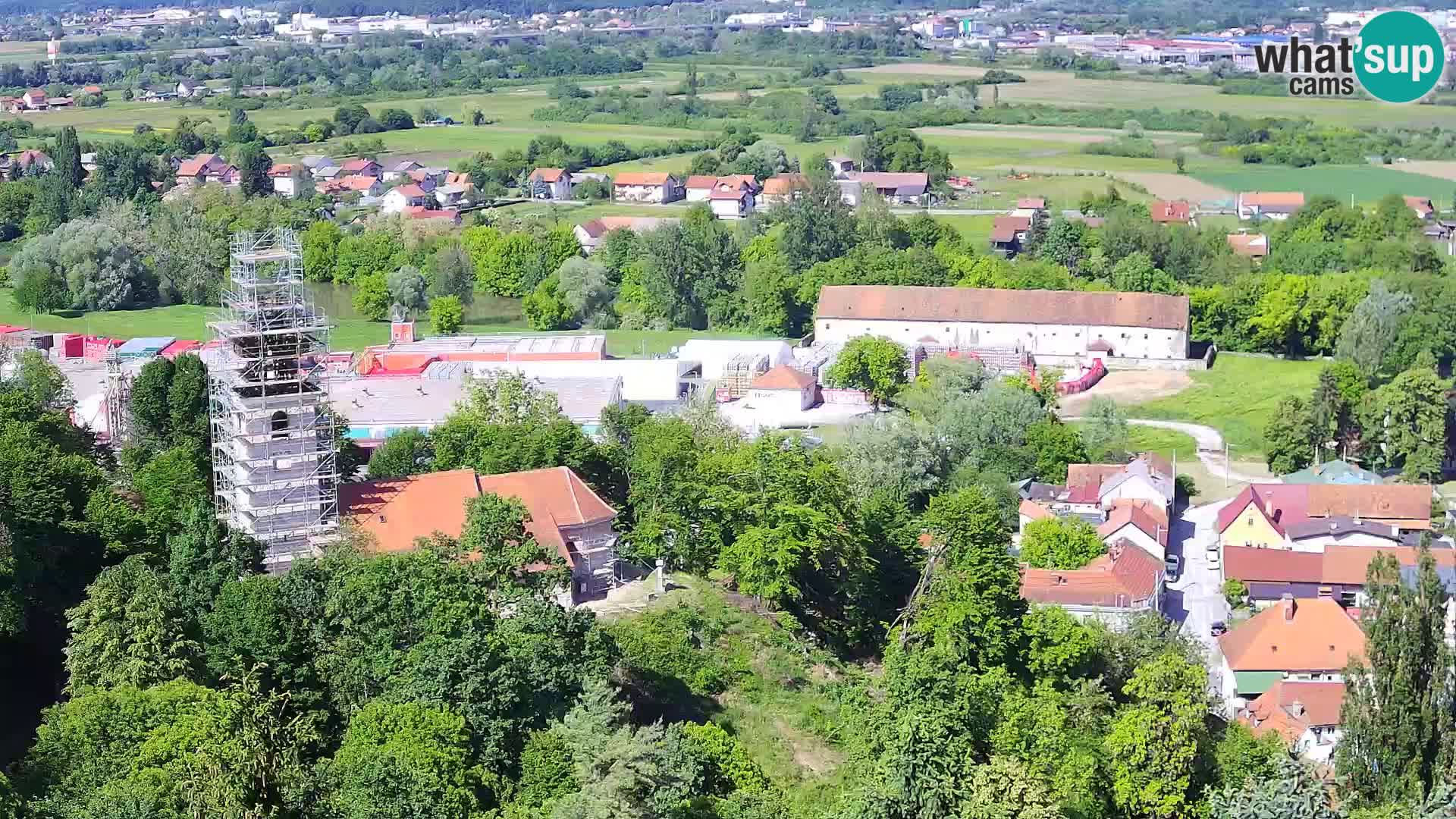 Spletna kamera Karlovac Dubovac grad – Pogled v živo na zgodovinsko znamenitost Karlovca