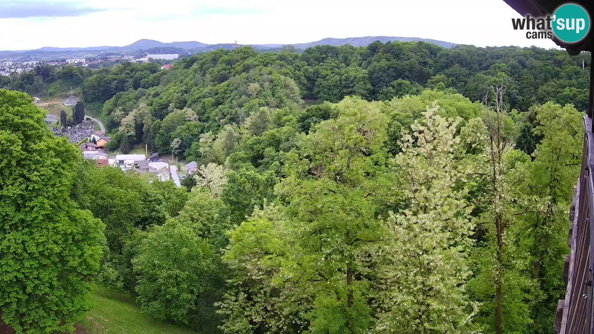 Spletna kamera Karlovac Dubovac grad – Pogled v živo na zgodovinsko znamenitost Karlovca