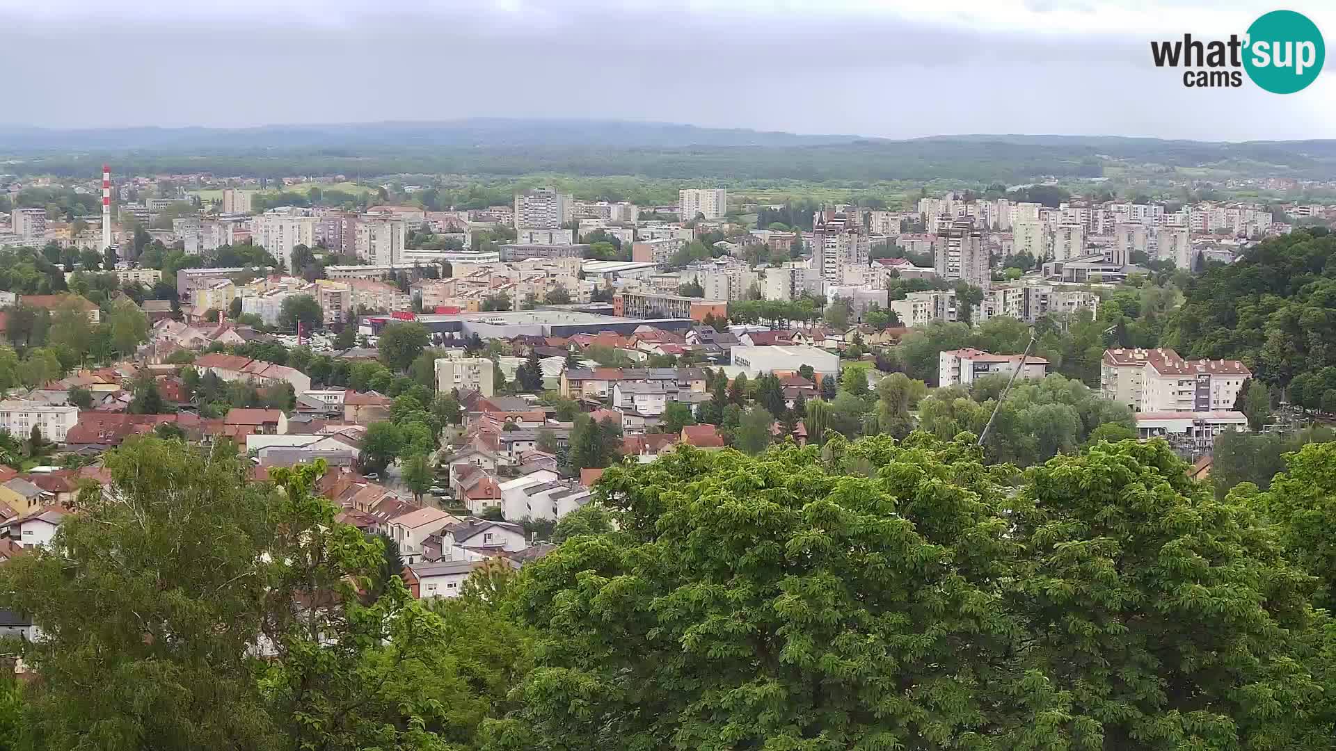 Spletna kamera Karlovac Dubovac grad – Pogled v živo na zgodovinsko znamenitost Karlovca