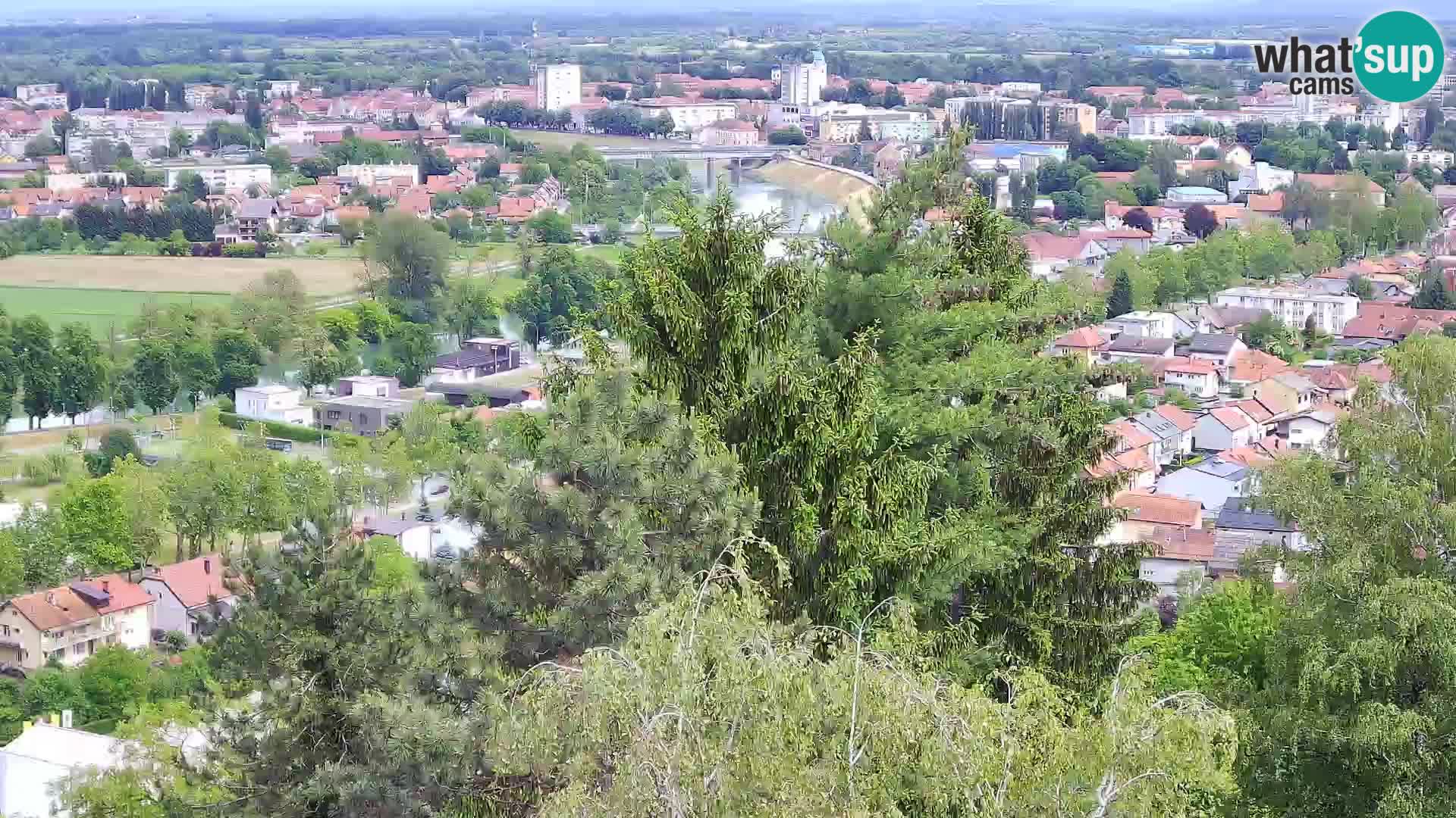 Spletna kamera Karlovac Dubovac grad – Pogled v živo na zgodovinsko znamenitost Karlovca
