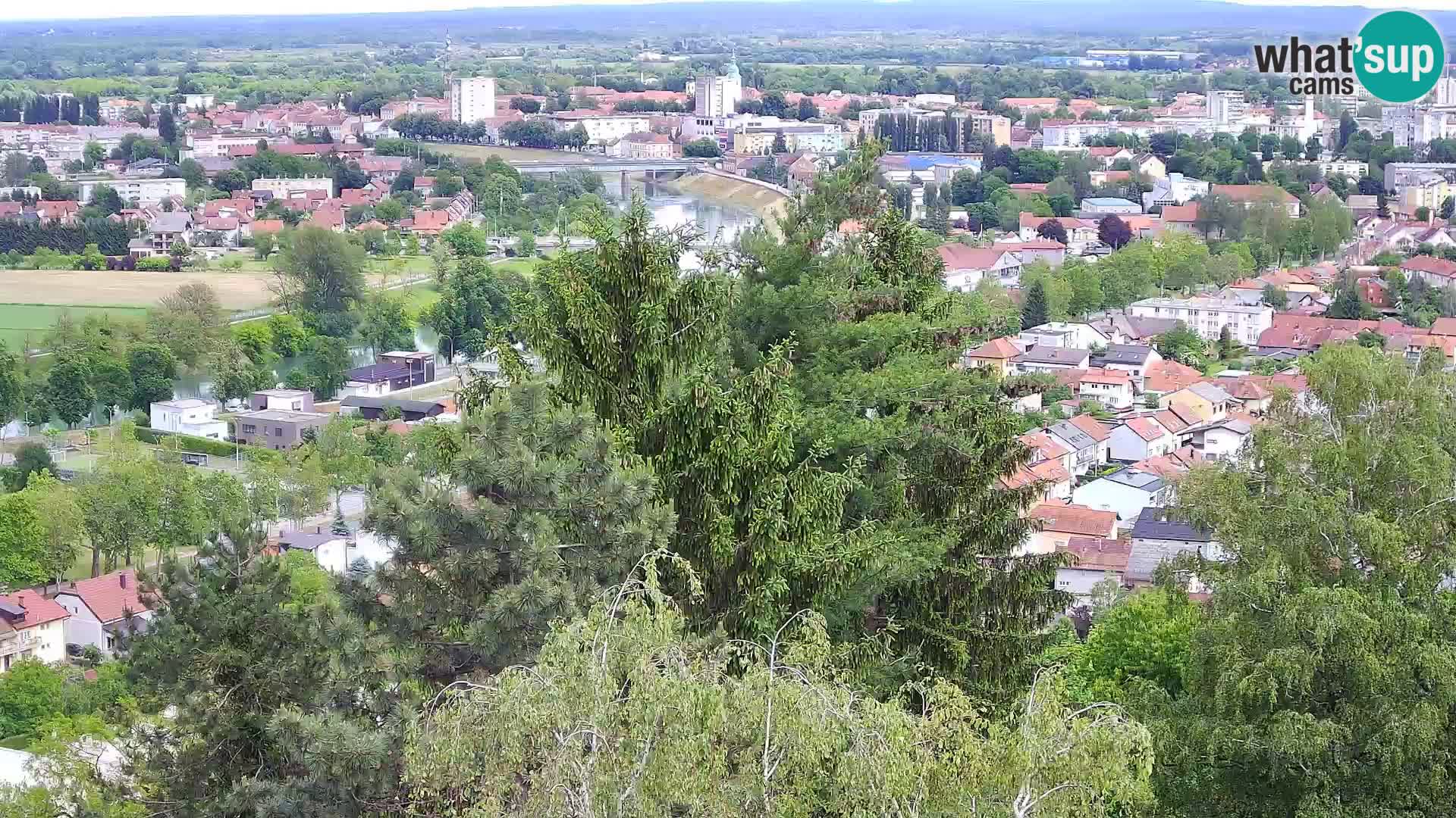 Spletna kamera Karlovac Dubovac grad – Pogled v živo na zgodovinsko znamenitost Karlovca