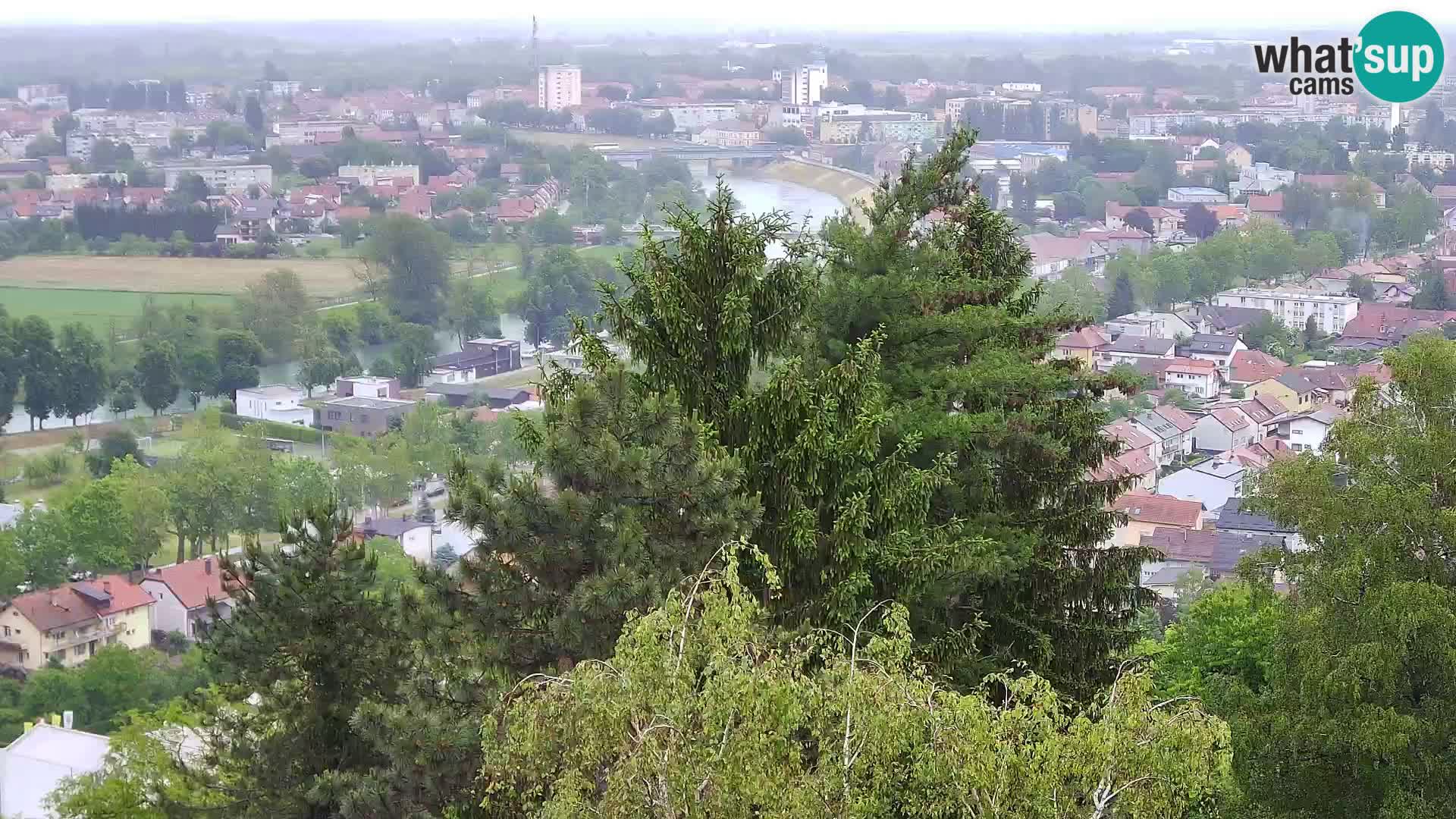 Spletna kamera Karlovac Dubovac grad – Pogled v živo na zgodovinsko znamenitost Karlovca
