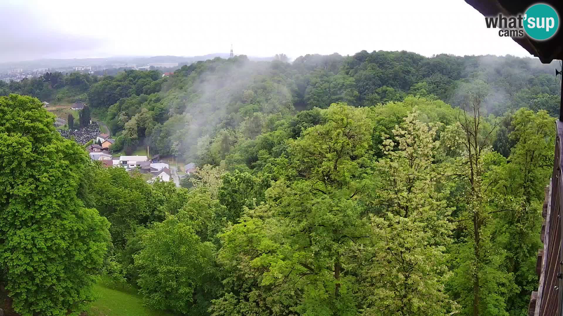 Spletna kamera Karlovac Dubovac grad – Pogled v živo na zgodovinsko znamenitost Karlovca
