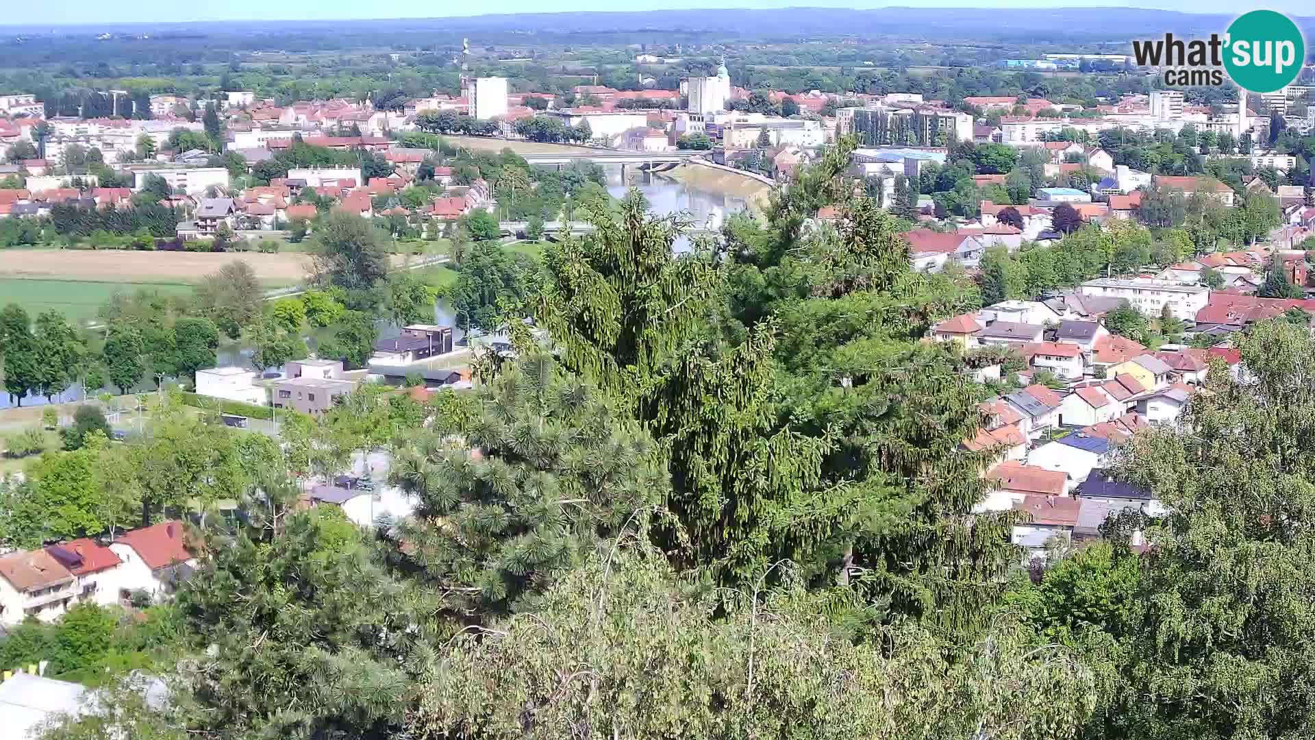 Spletna kamera Karlovac Dubovac grad – Pogled v živo na zgodovinsko znamenitost Karlovca