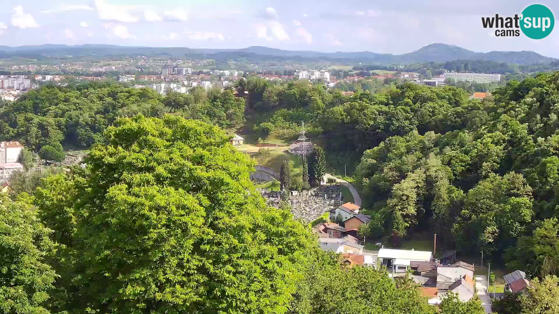 Spletna kamera Karlovac Dubovac grad – Pogled v živo na zgodovinsko znamenitost Karlovca