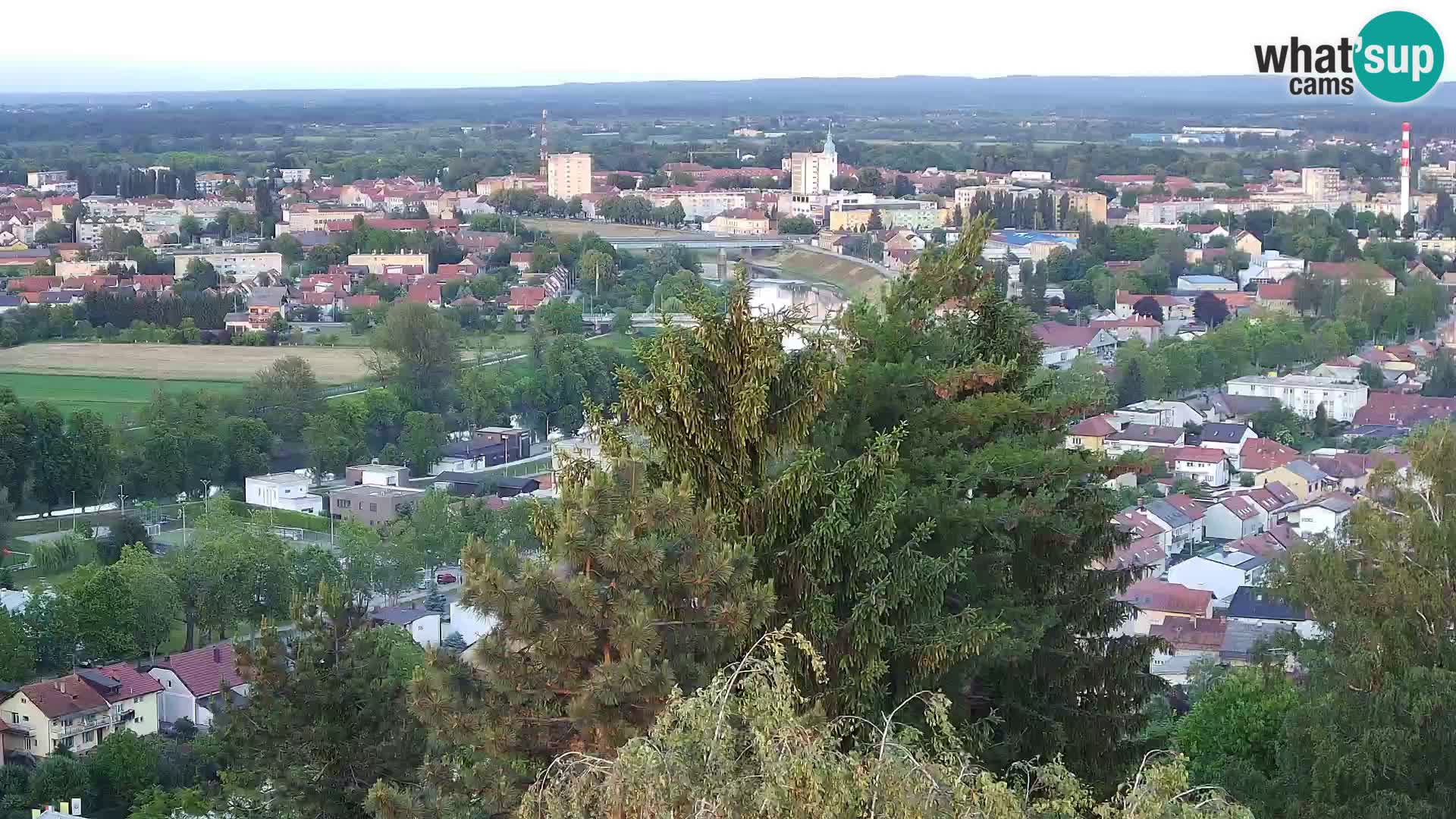 Spletna kamera Karlovac Dubovac grad – Pogled v živo na zgodovinsko znamenitost Karlovca