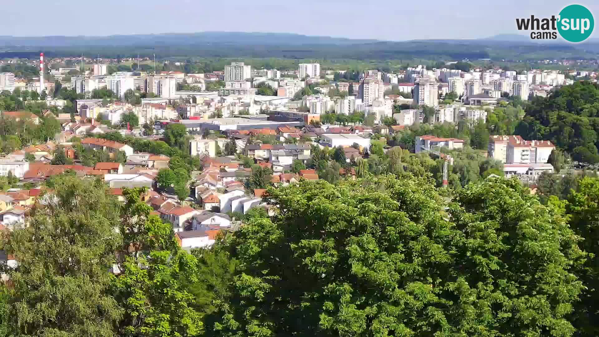 Spletna kamera Karlovac Dubovac grad – Pogled v živo na zgodovinsko znamenitost Karlovca