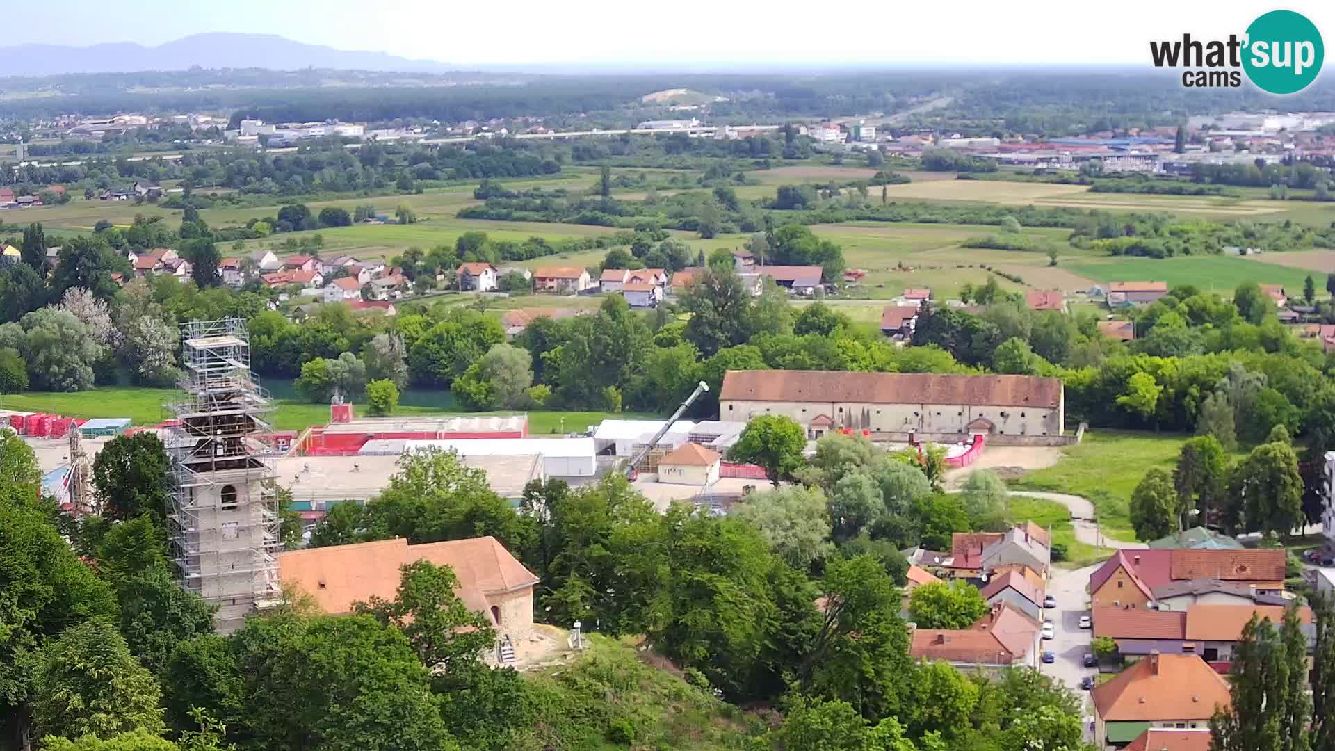 Spletna kamera Karlovac Dubovac grad – Pogled v živo na zgodovinsko znamenitost Karlovca