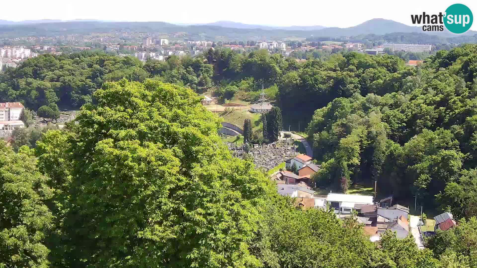 Spletna kamera Karlovac Dubovac grad – Pogled v živo na zgodovinsko znamenitost Karlovca