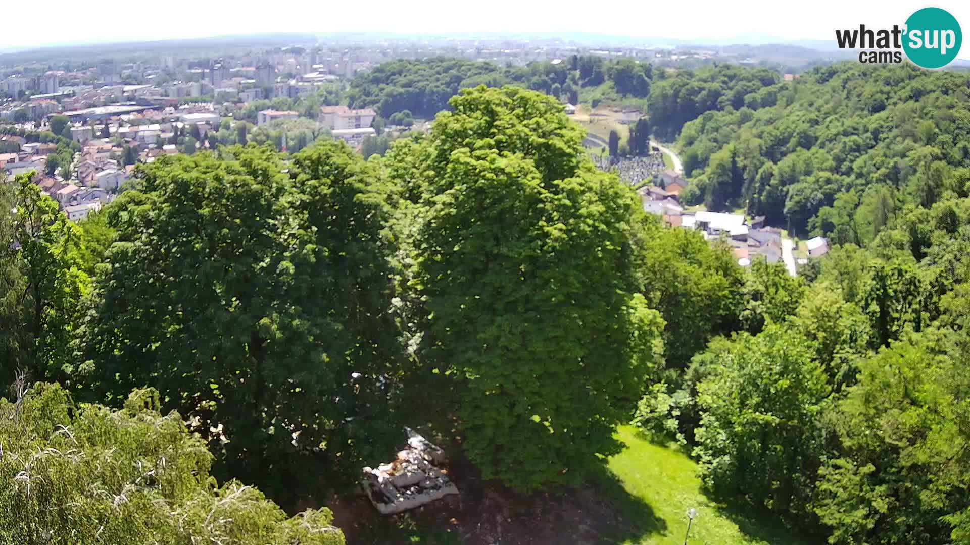 Webcam Karlovac Château Dubovac – Vue en direct de ce monument historique