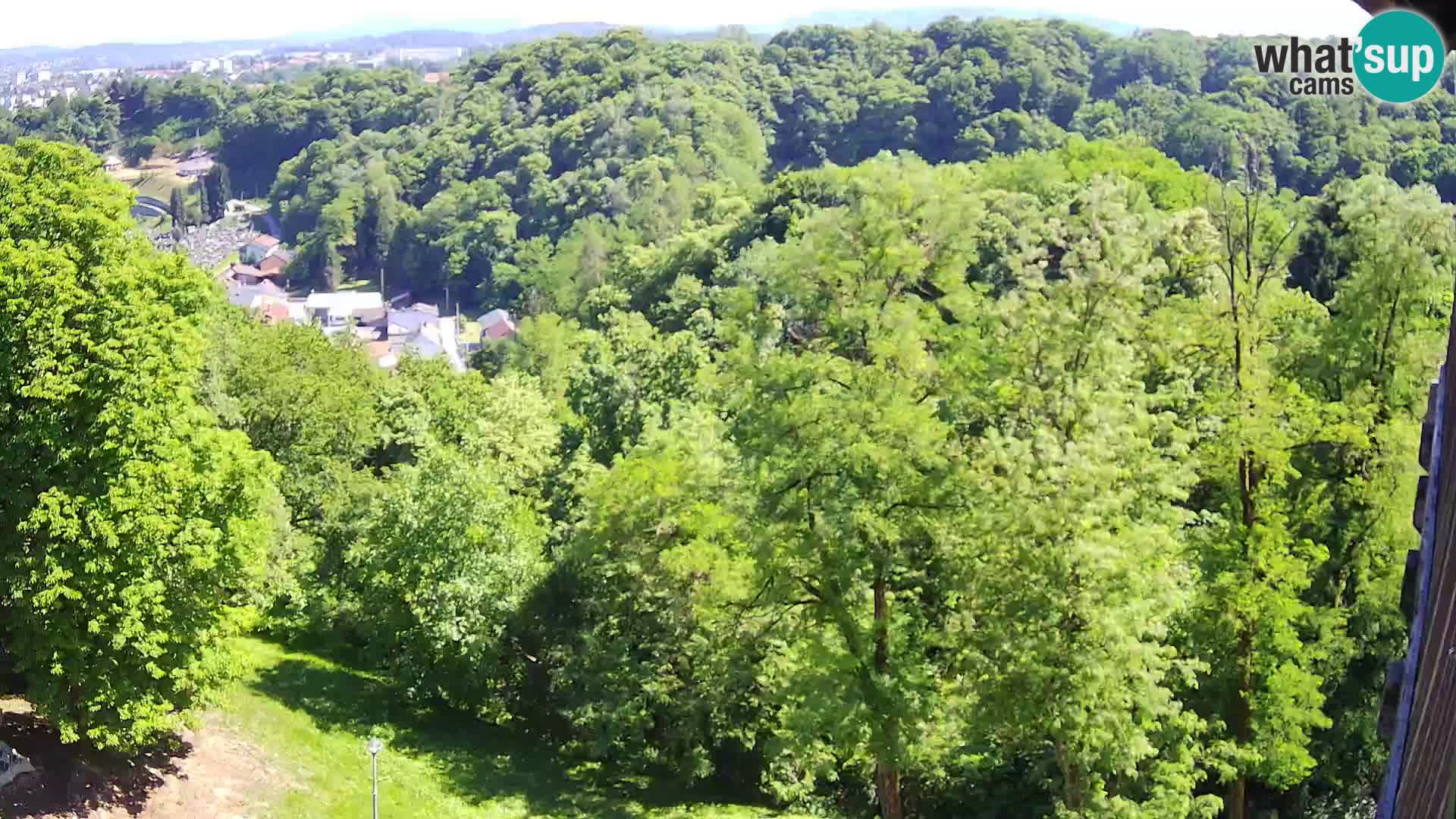Spletna kamera Karlovac Dubovac grad – Pogled v živo na zgodovinsko znamenitost Karlovca