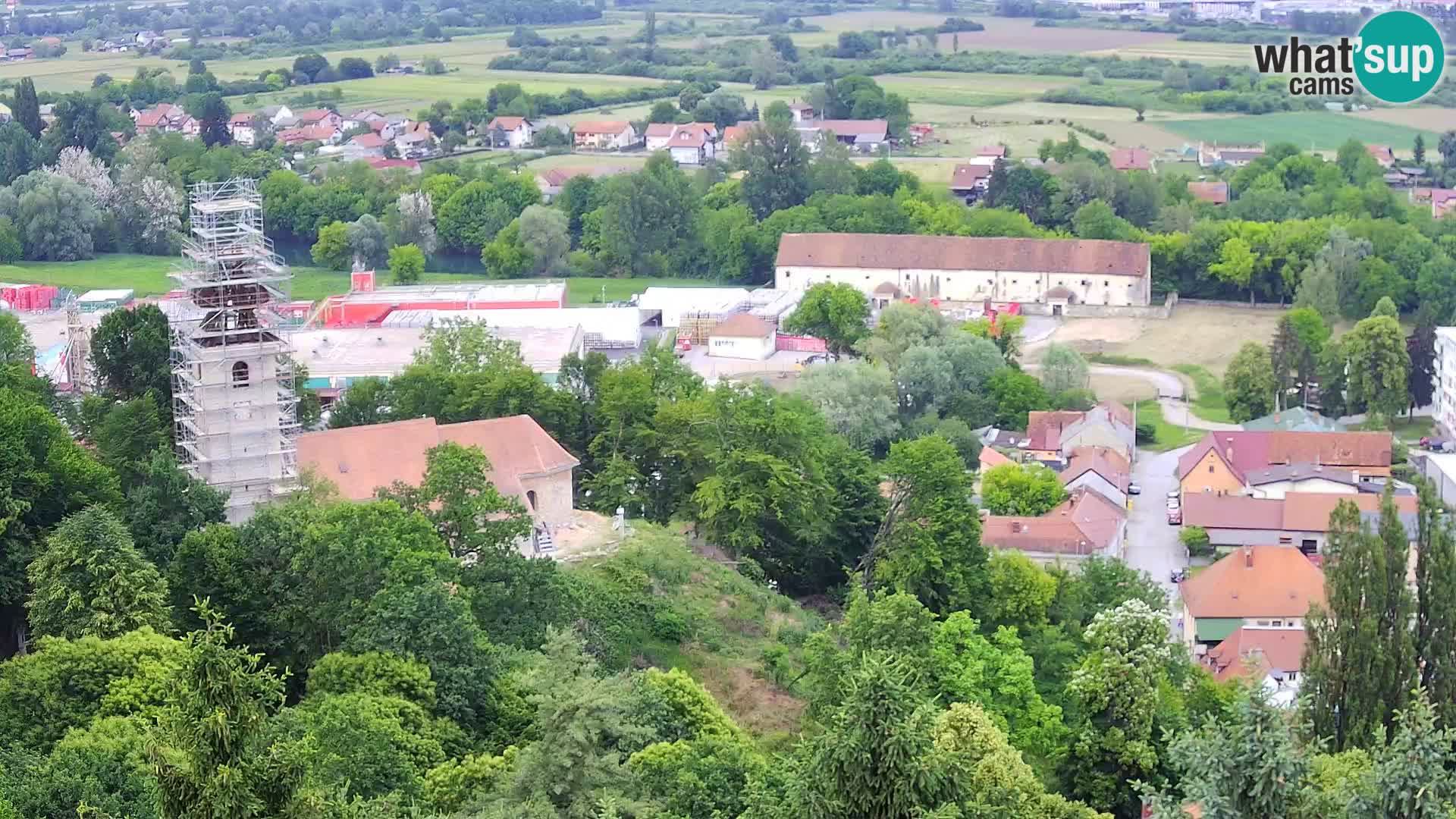 Spletna kamera Karlovac Dubovac grad – Pogled v živo na zgodovinsko znamenitost Karlovca