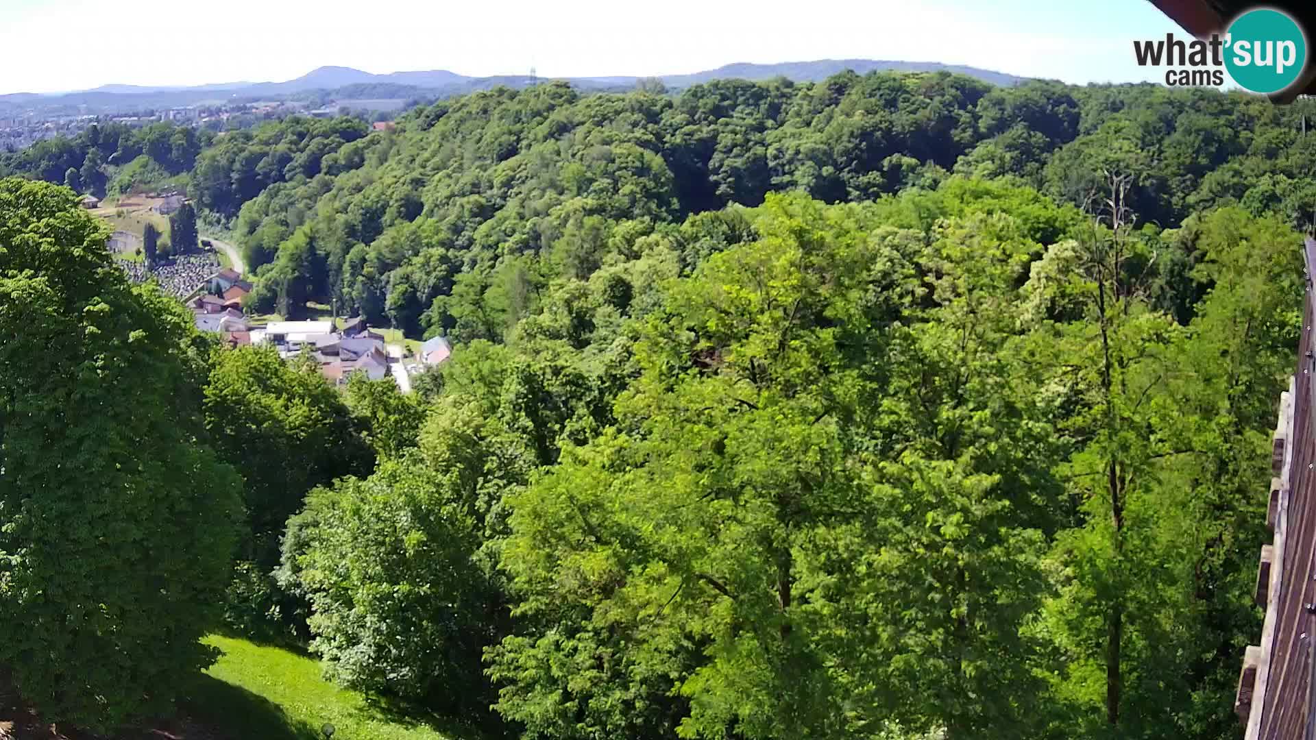 Spletna kamera Karlovac Dubovac grad – Pogled v živo na zgodovinsko znamenitost Karlovca