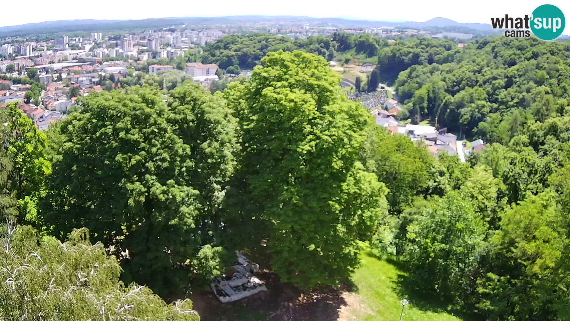 Spletna kamera Karlovac Dubovac grad – Pogled v živo na zgodovinsko znamenitost Karlovca