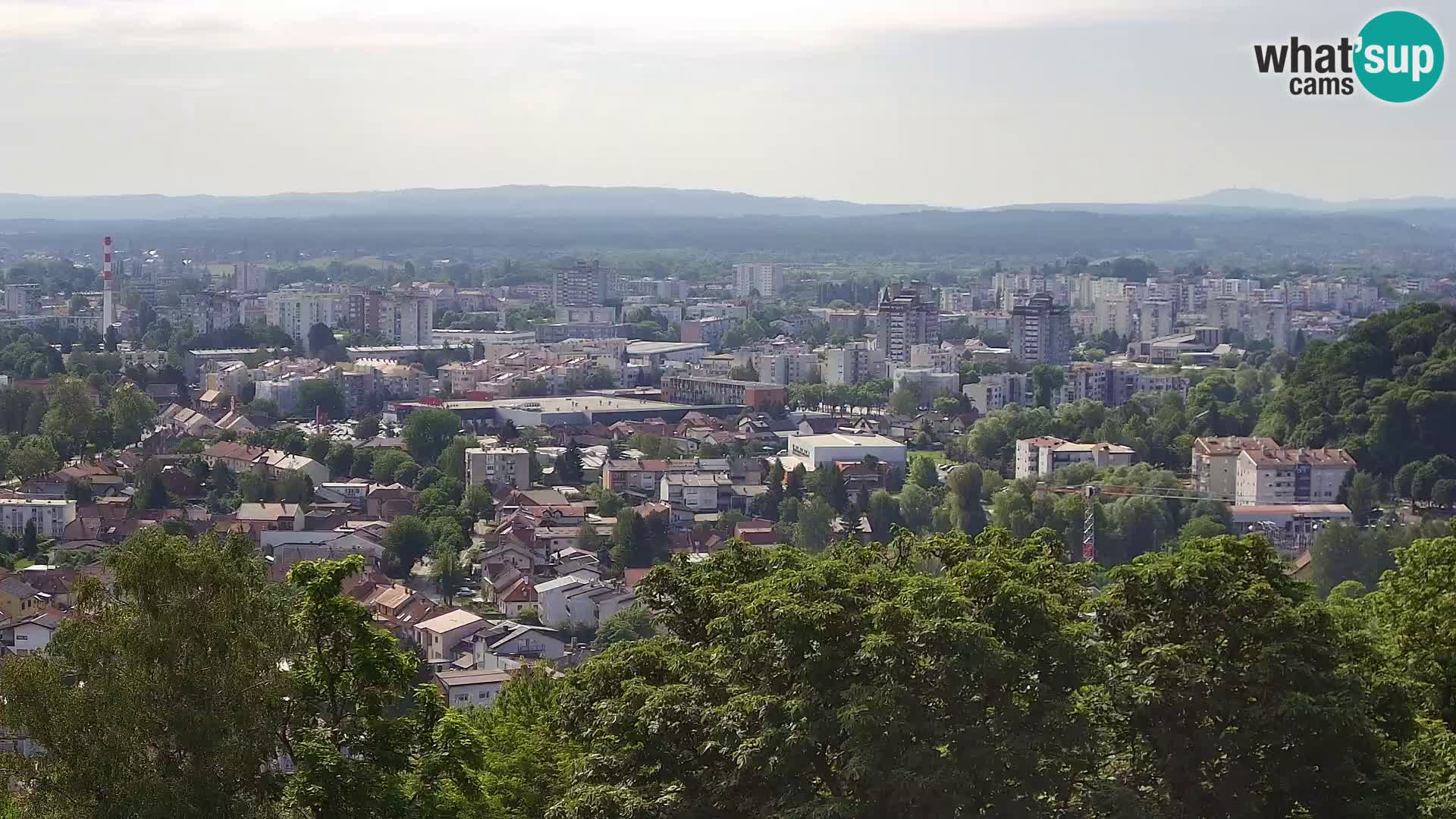 Spletna kamera Karlovac Dubovac grad – Pogled v živo na zgodovinsko znamenitost Karlovca