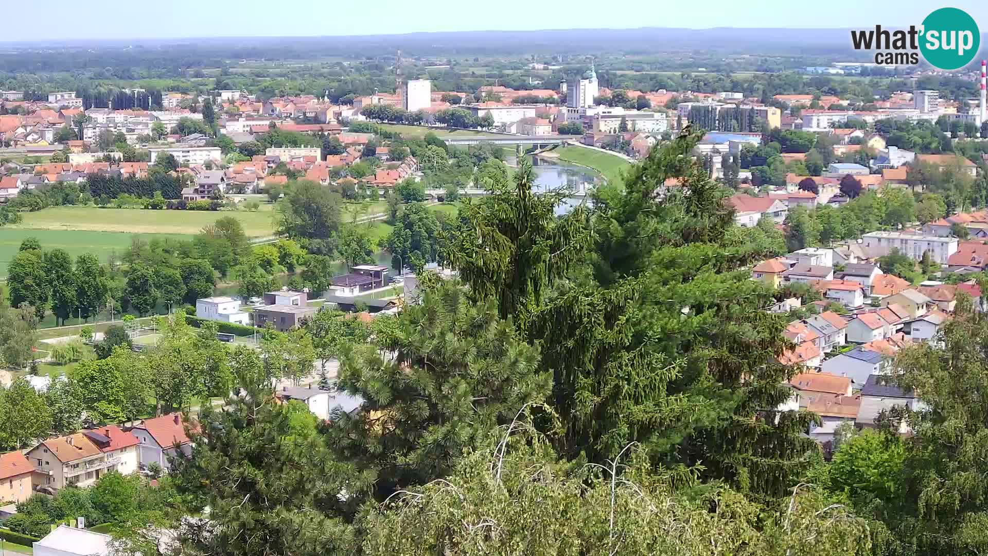 Spletna kamera Karlovac Dubovac grad – Pogled v živo na zgodovinsko znamenitost Karlovca