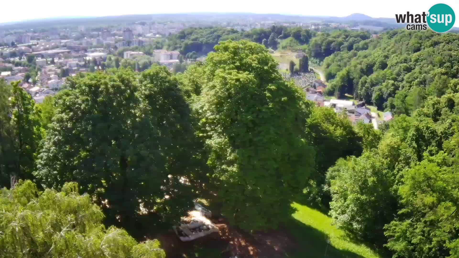 Web kamera Karlovac – Dvorac Dubovac uživo
