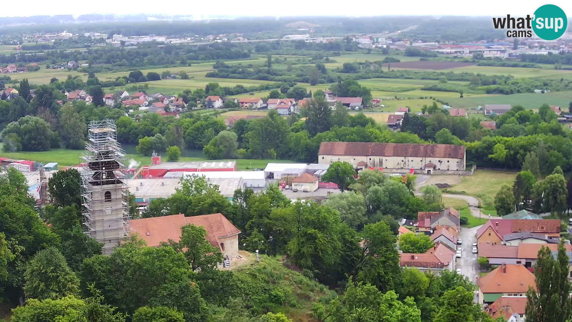 Spletna kamera Karlovac Dubovac grad – Pogled v živo na zgodovinsko znamenitost Karlovca