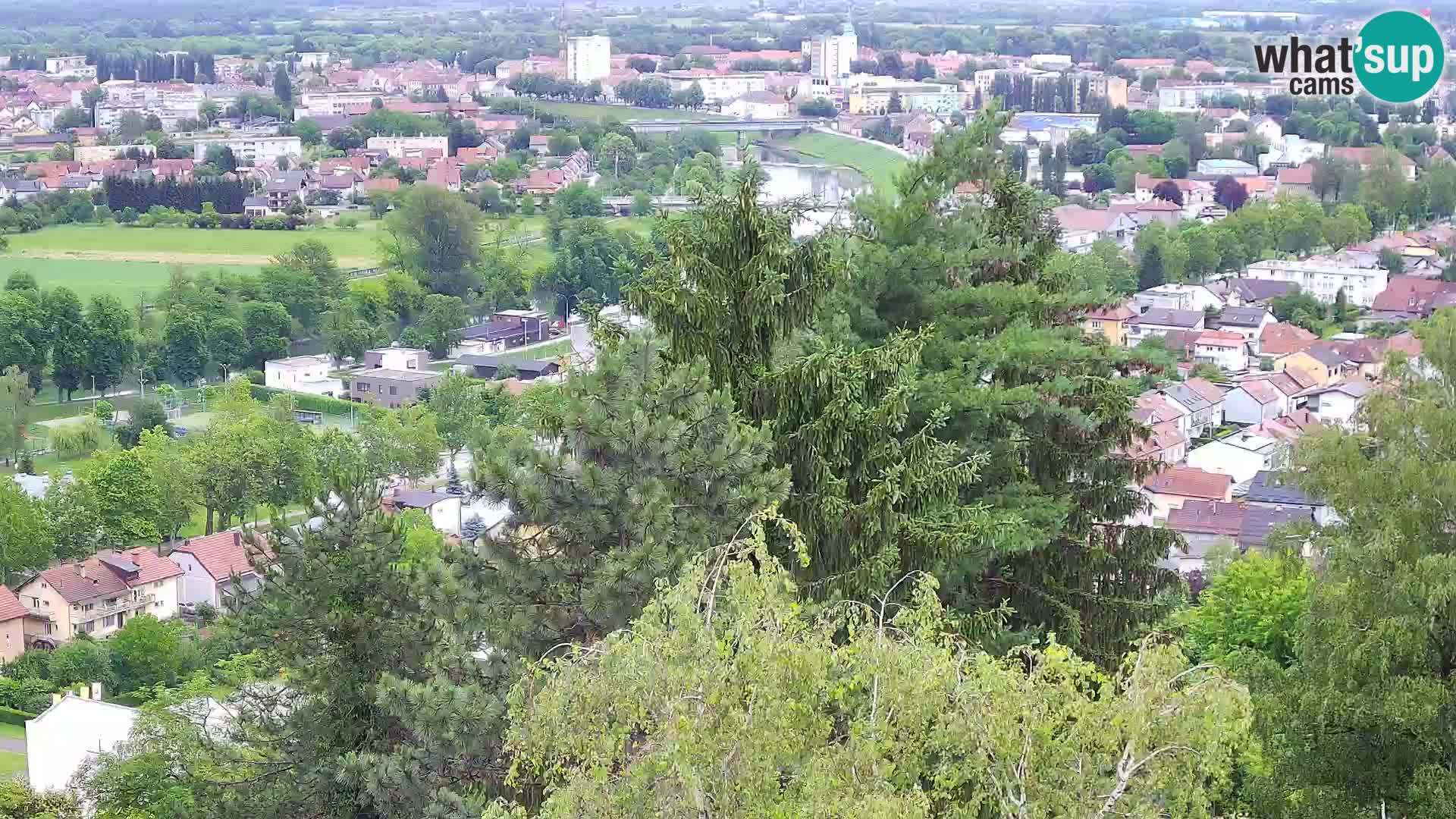 Spletna kamera Karlovac Dubovac grad – Pogled v živo na zgodovinsko znamenitost Karlovca