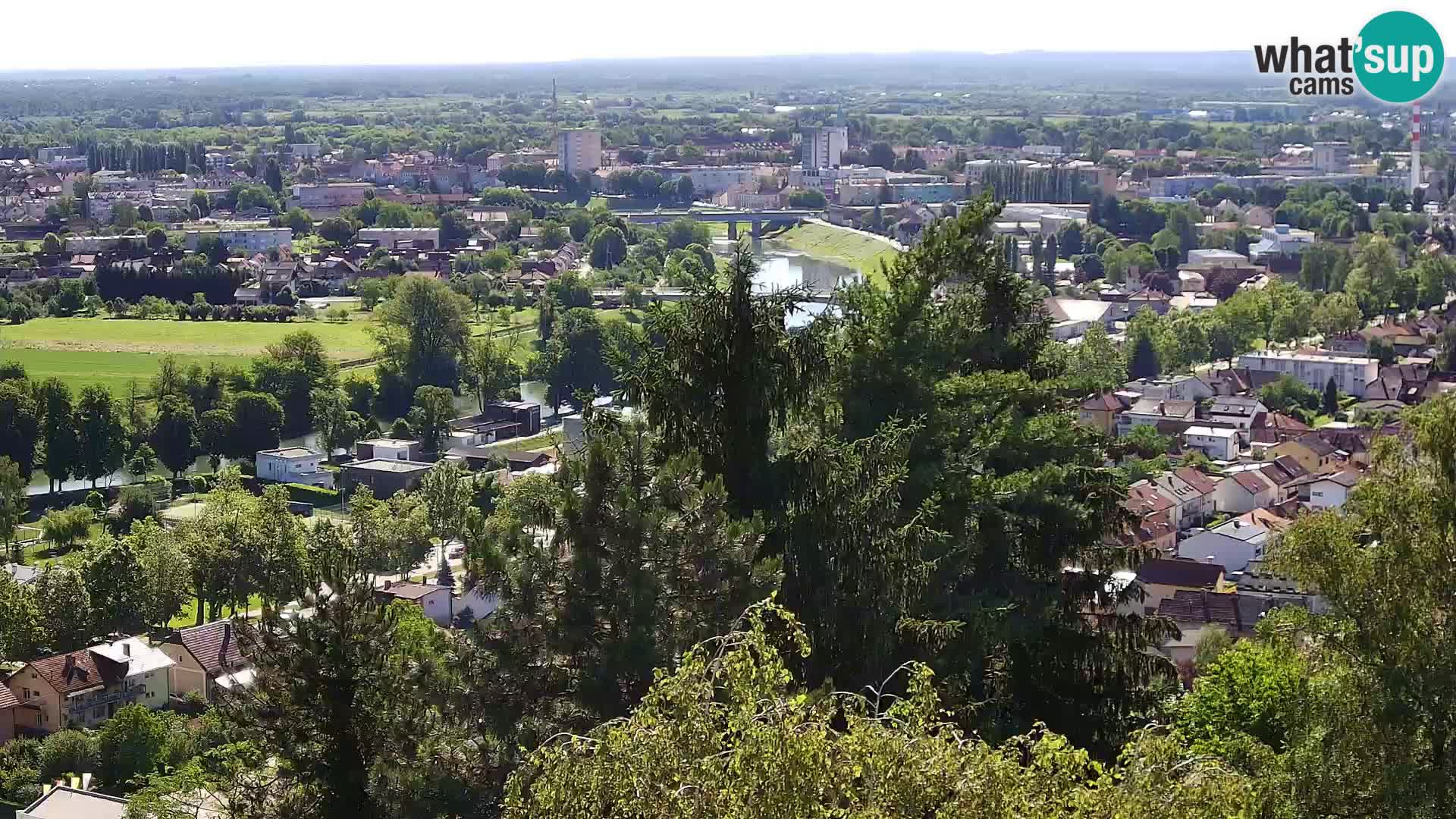 Spletna kamera Karlovac Dubovac grad – Pogled v živo na zgodovinsko znamenitost Karlovca