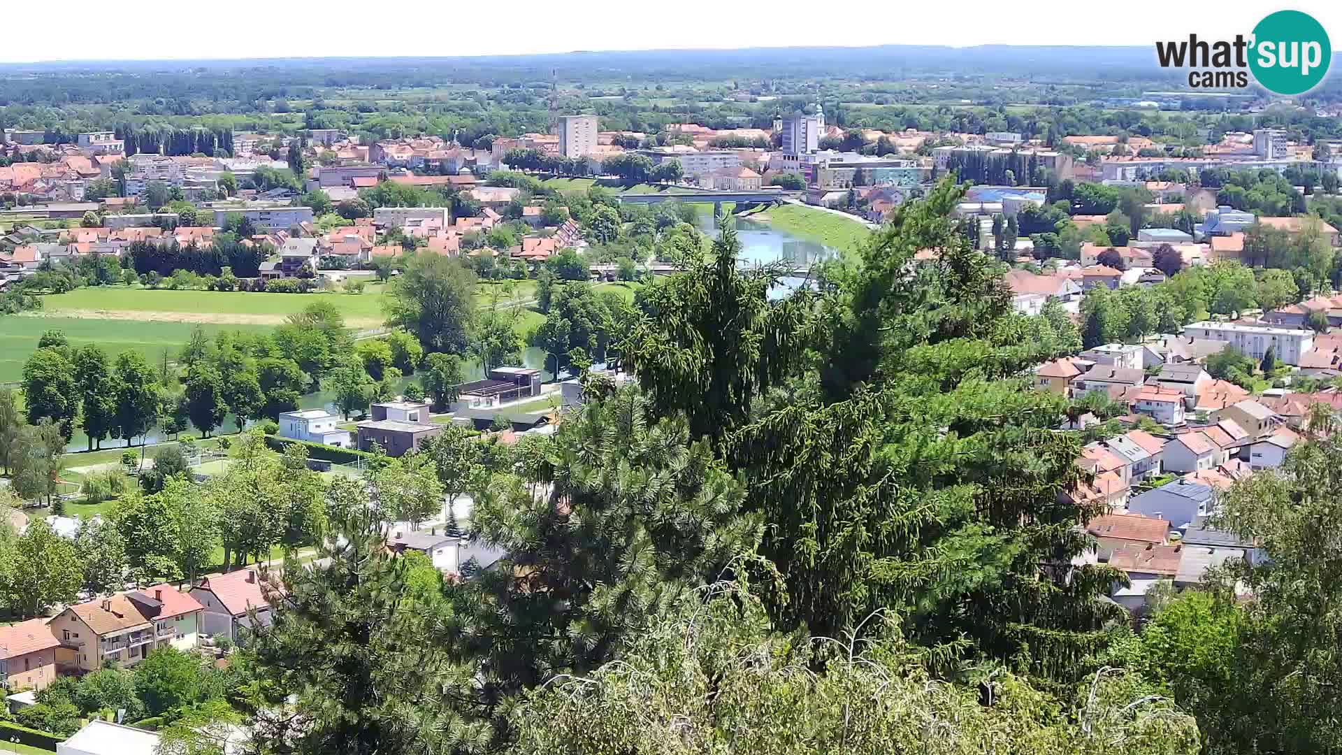Spletna kamera Karlovac Dubovac grad – Pogled v živo na zgodovinsko znamenitost Karlovca
