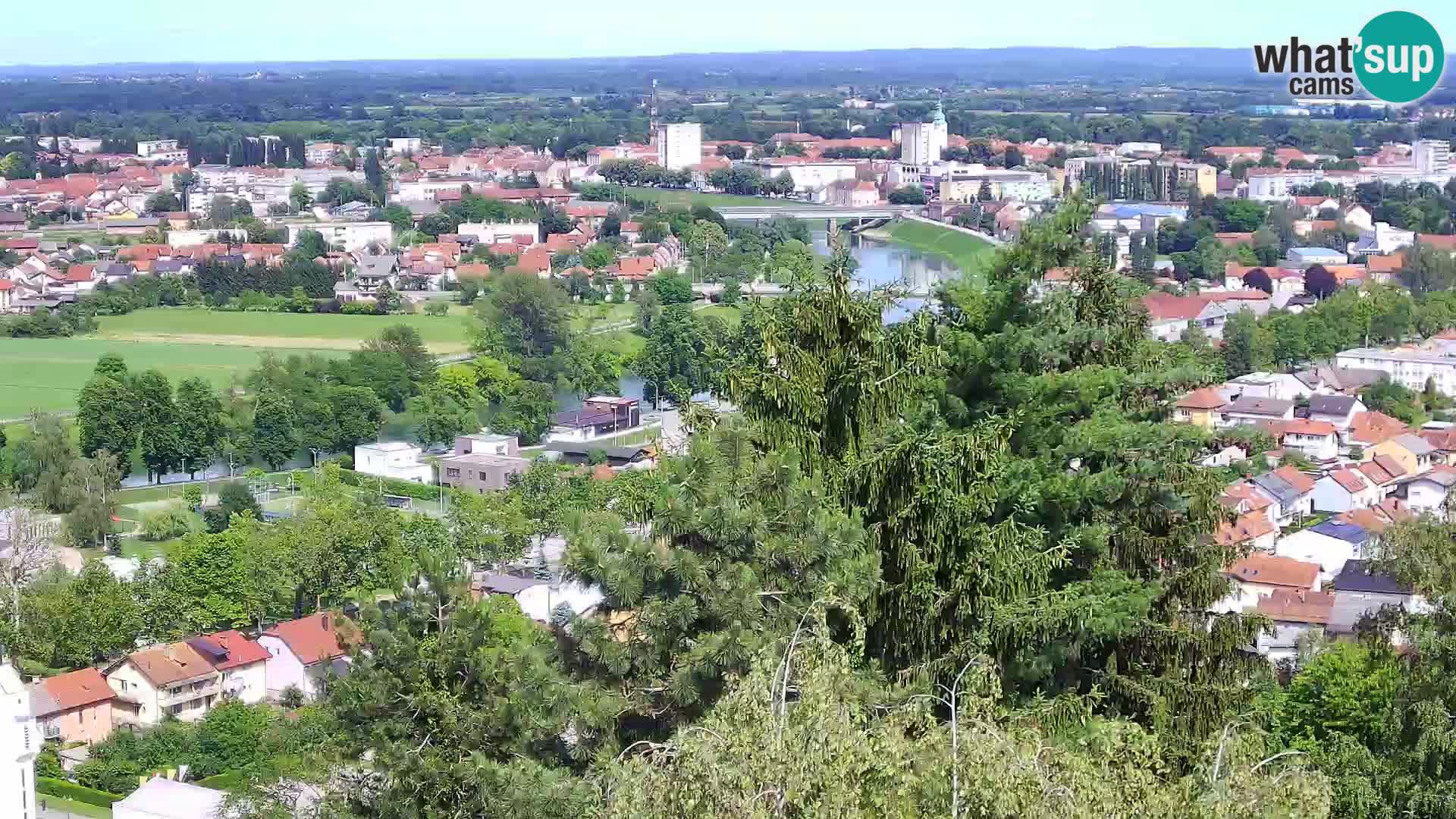 Spletna kamera Karlovac Dubovac grad – Pogled v živo na zgodovinsko znamenitost Karlovca