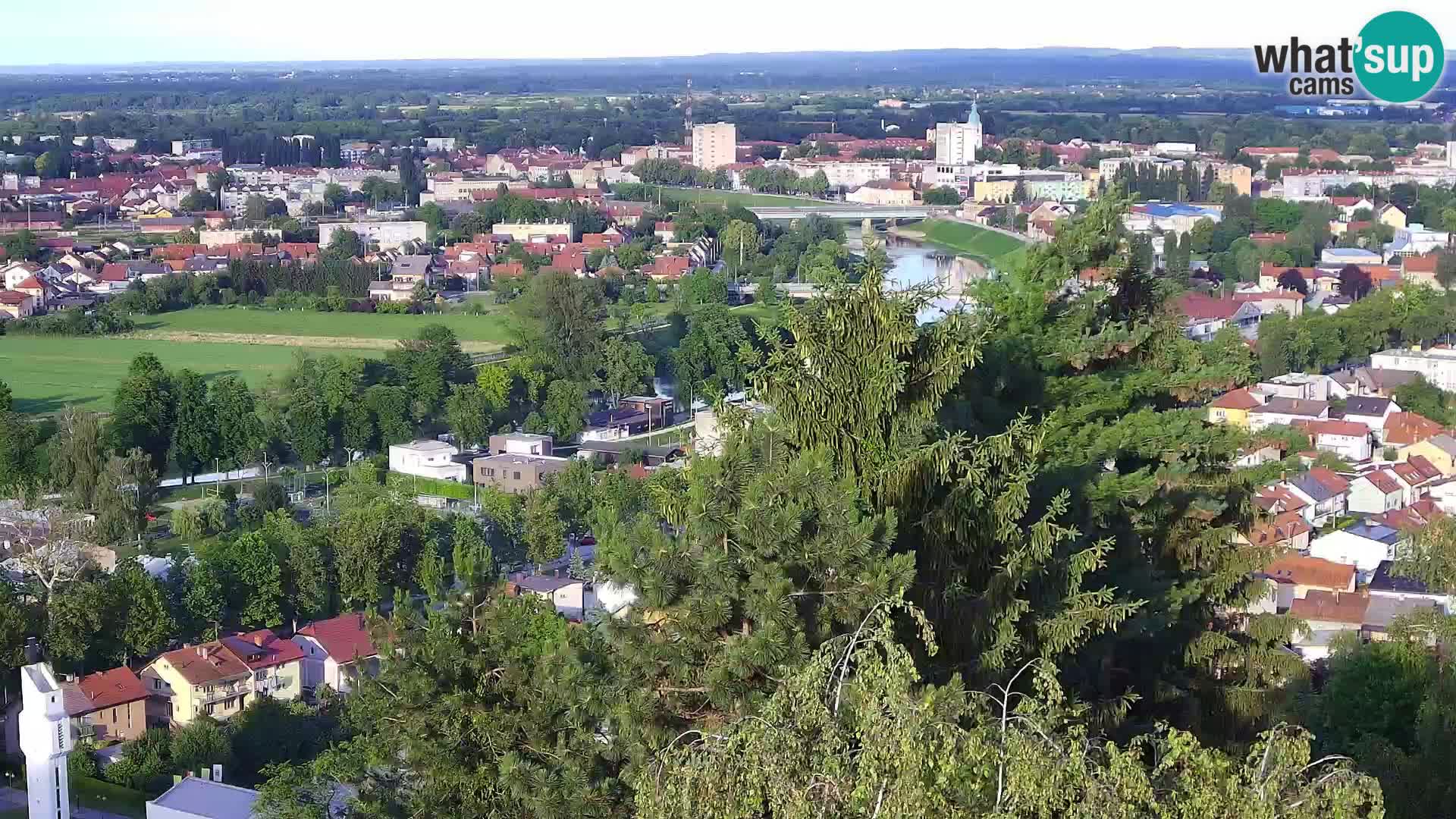 Spletna kamera Karlovac Dubovac grad – Pogled v živo na zgodovinsko znamenitost Karlovca