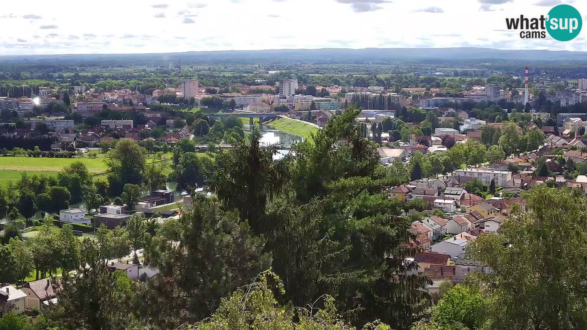 Spletna kamera Karlovac Dubovac grad – Pogled v živo na zgodovinsko znamenitost Karlovca