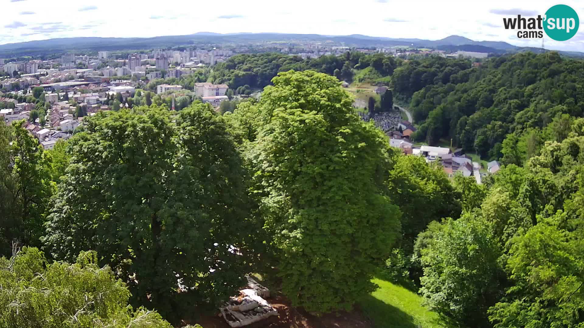 Webcam Karlovac Château Dubovac – Vue en direct de ce monument historique