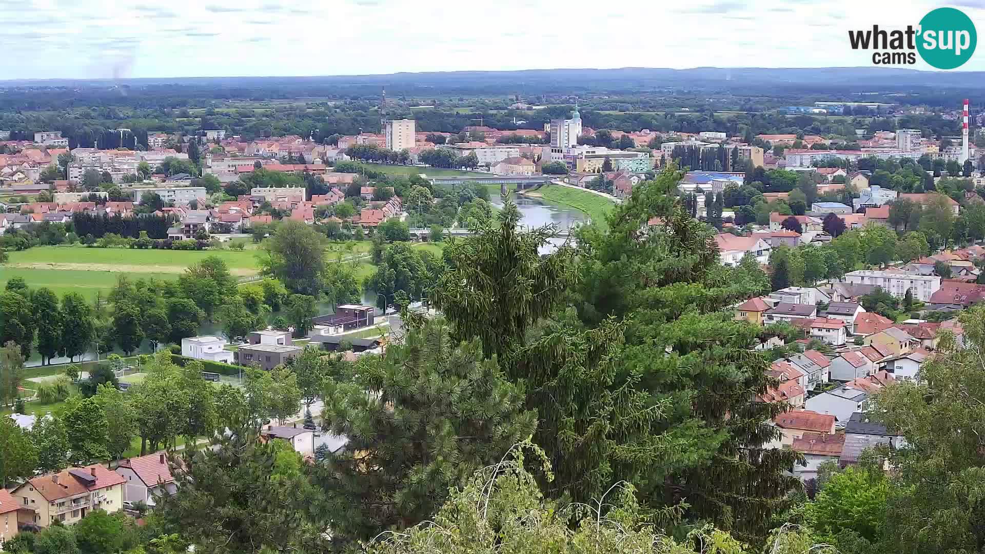 Spletna kamera Karlovac Dubovac grad – Pogled v živo na zgodovinsko znamenitost Karlovca