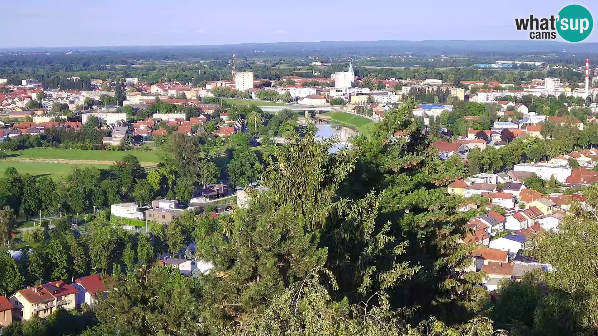 Spletna kamera Karlovac Dubovac grad – Pogled v živo na zgodovinsko znamenitost Karlovca