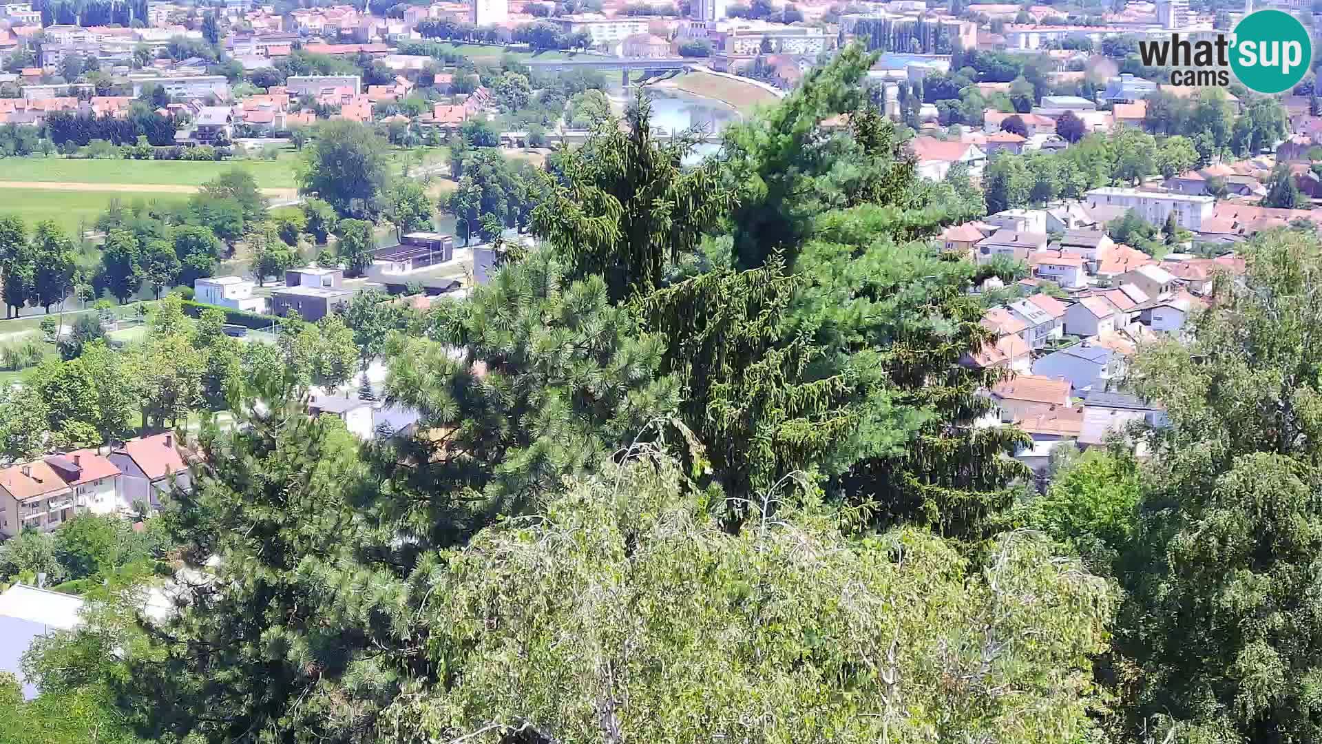 Spletna kamera Karlovac Dubovac grad – Pogled v živo na zgodovinsko znamenitost Karlovca