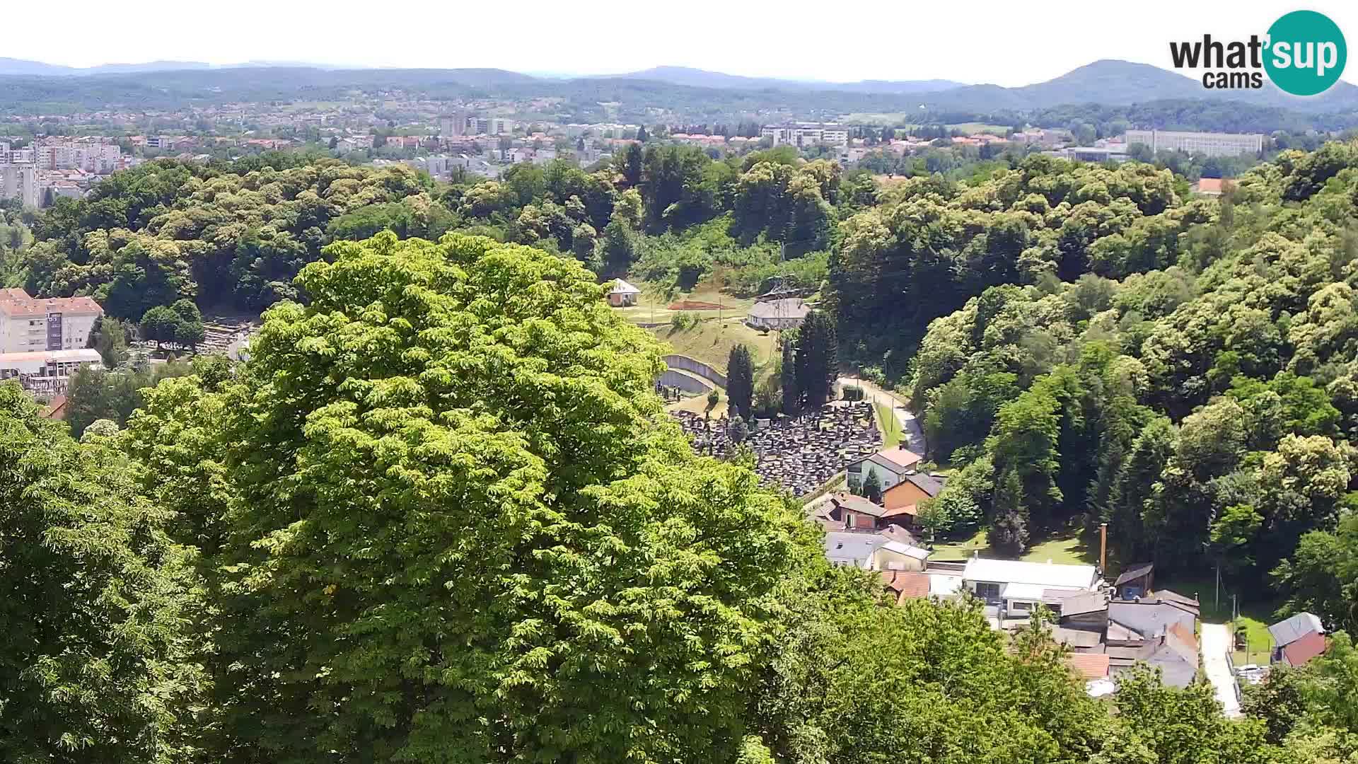 Spletna kamera Karlovac Dubovac grad – Pogled v živo na zgodovinsko znamenitost Karlovca