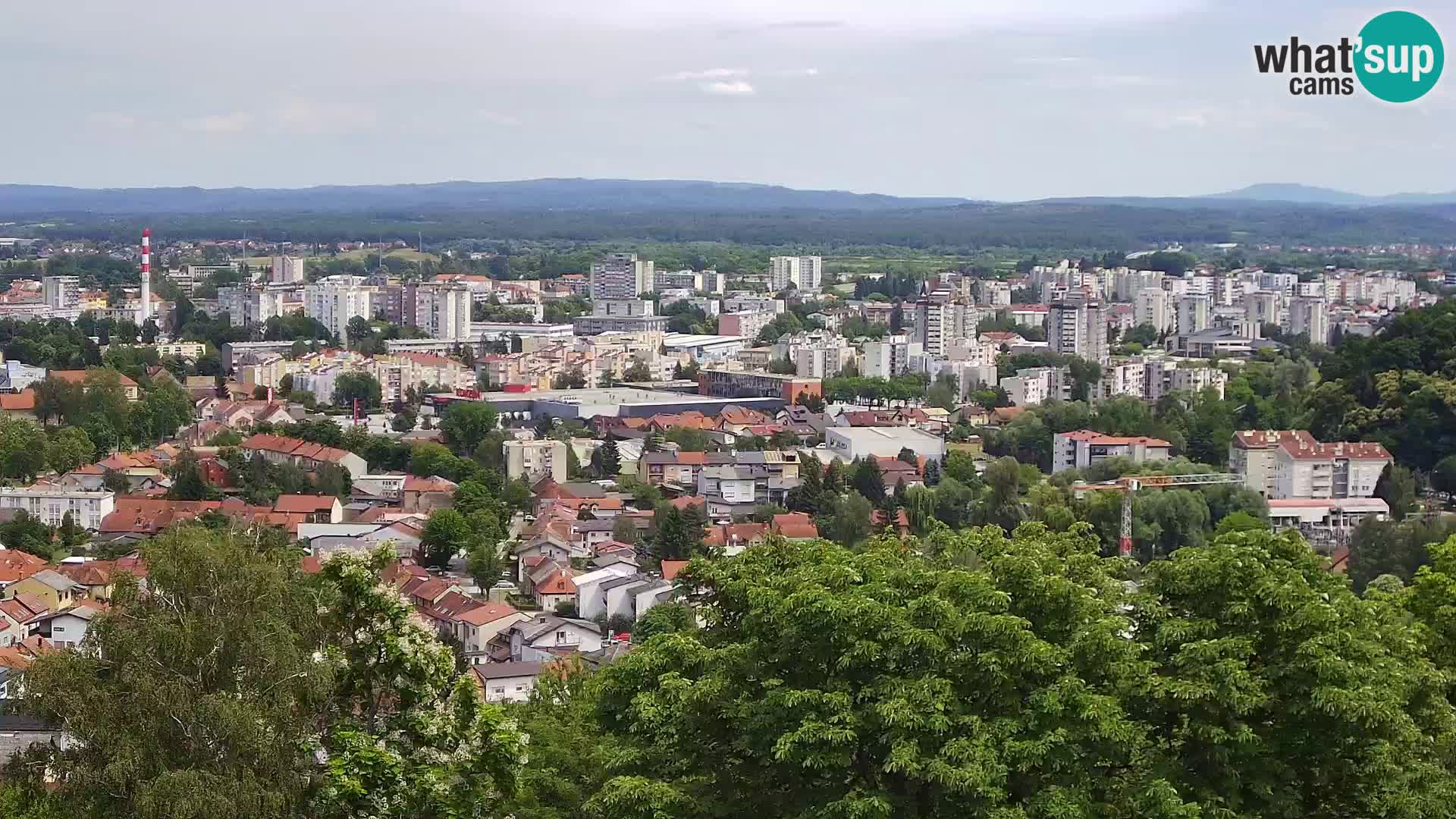 Spletna kamera Karlovac Dubovac grad – Pogled v živo na zgodovinsko znamenitost Karlovca