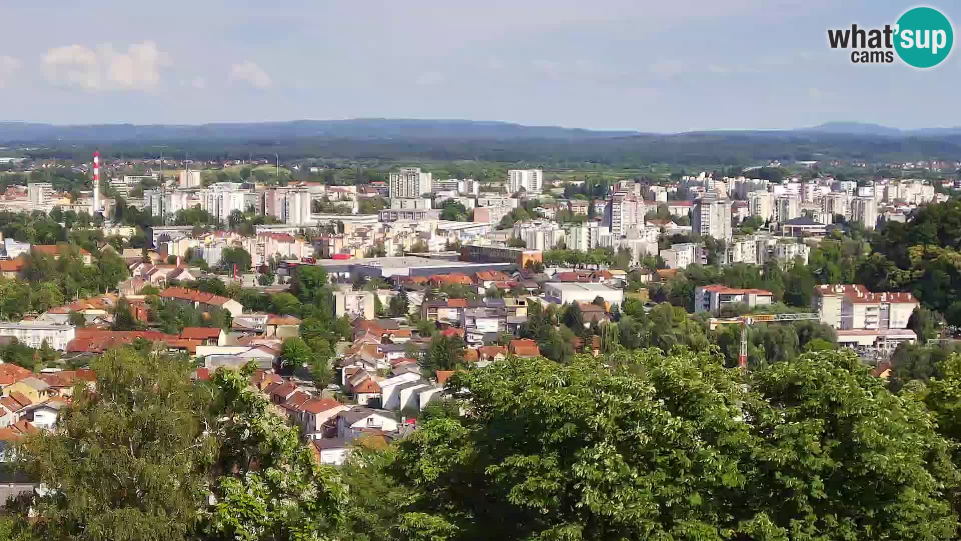Spletna kamera Karlovac Dubovac grad – Pogled v živo na zgodovinsko znamenitost Karlovca