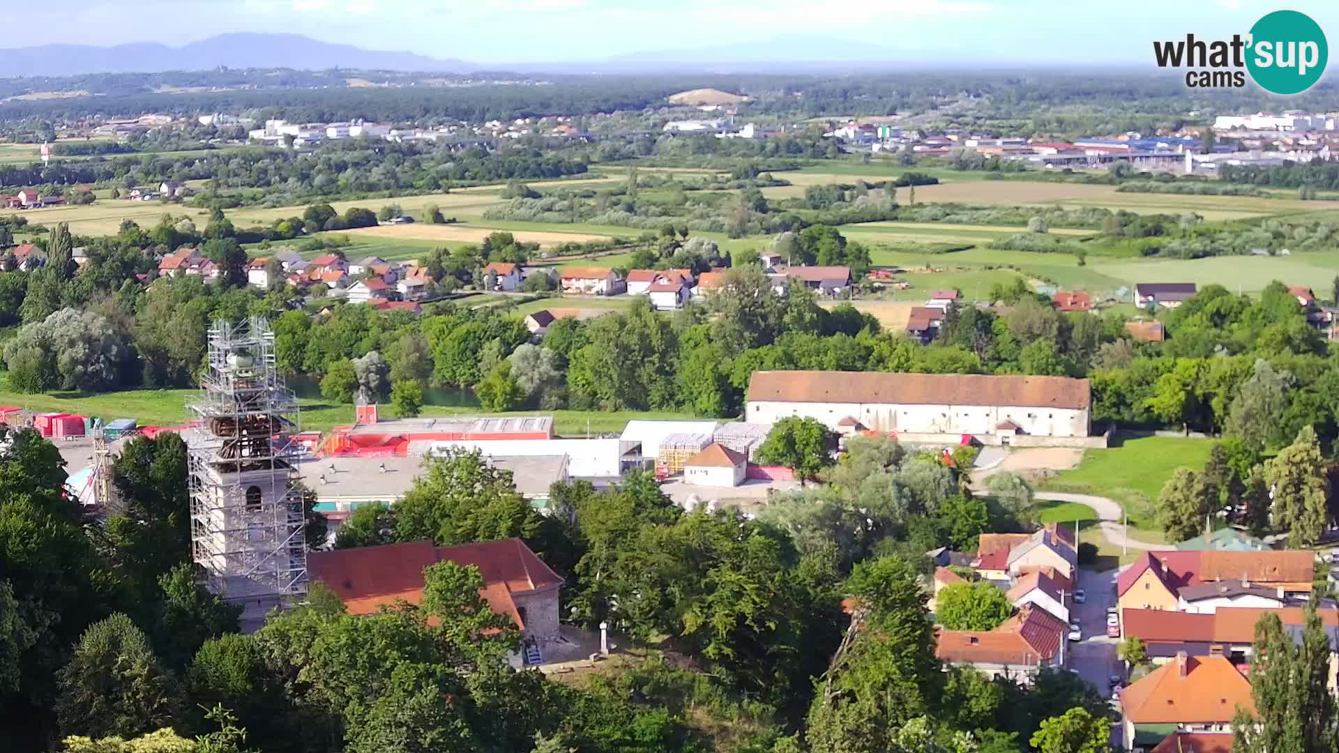 Spletna kamera Karlovac Dubovac grad – Pogled v živo na zgodovinsko znamenitost Karlovca