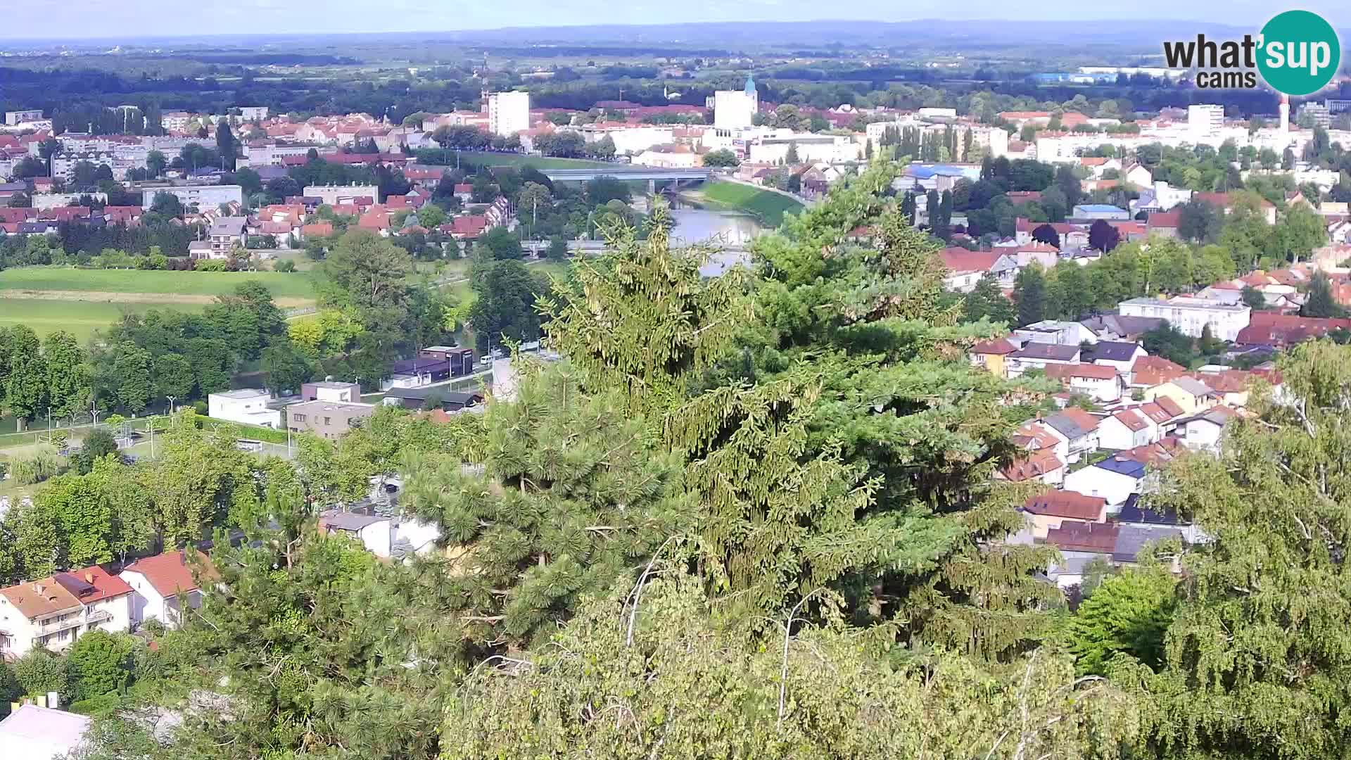 Spletna kamera Karlovac Dubovac grad – Pogled v živo na zgodovinsko znamenitost Karlovca
