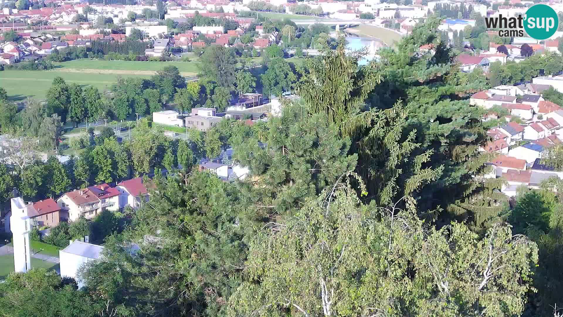 Spletna kamera Karlovac Dubovac grad – Pogled v živo na zgodovinsko znamenitost Karlovca