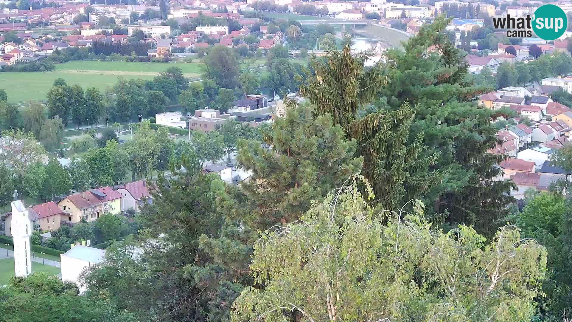 Spletna kamera Karlovac Dubovac grad – Pogled v živo na zgodovinsko znamenitost Karlovca