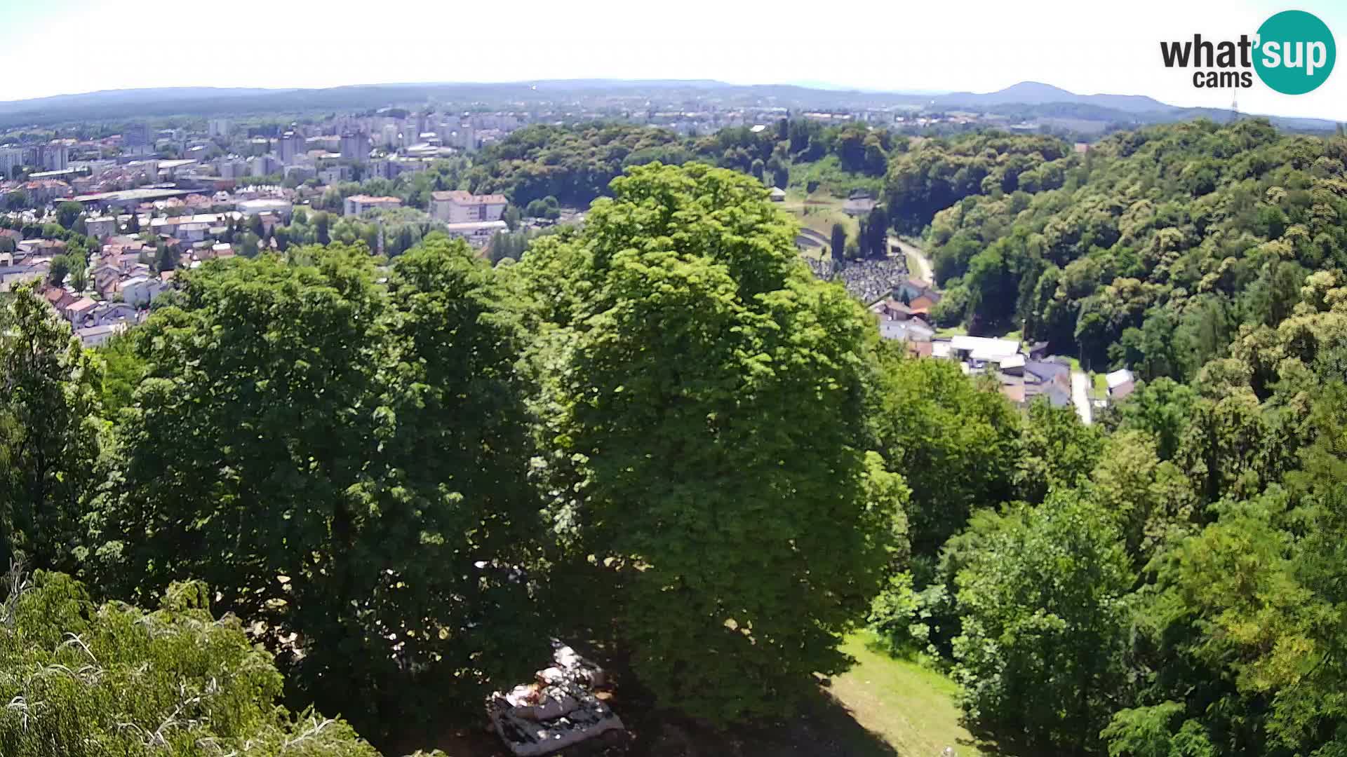 Spletna kamera Karlovac Dubovac grad – Pogled v živo na zgodovinsko znamenitost Karlovca
