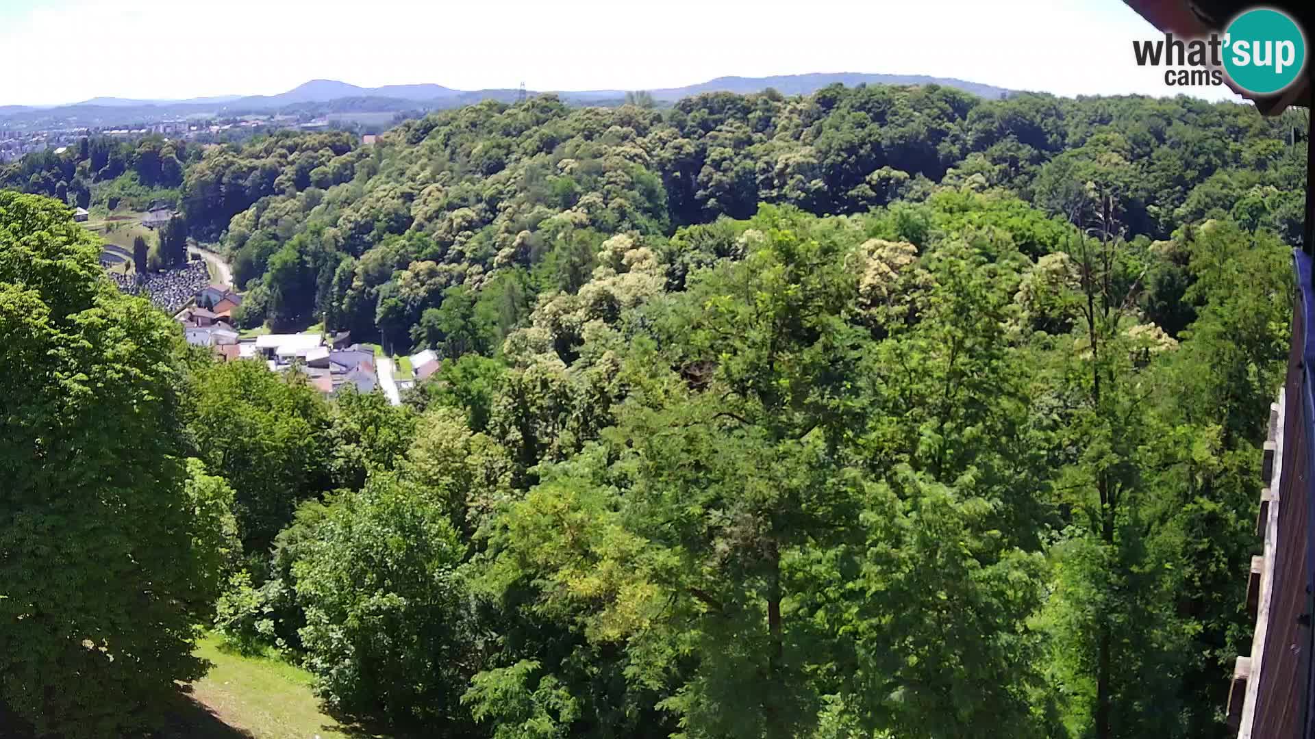 Spletna kamera Karlovac Dubovac grad – Pogled v živo na zgodovinsko znamenitost Karlovca