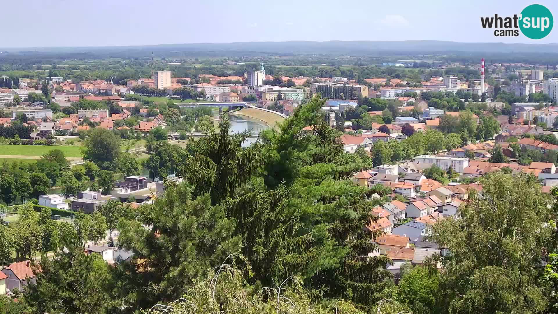 Spletna kamera Karlovac Dubovac grad – Pogled v živo na zgodovinsko znamenitost Karlovca