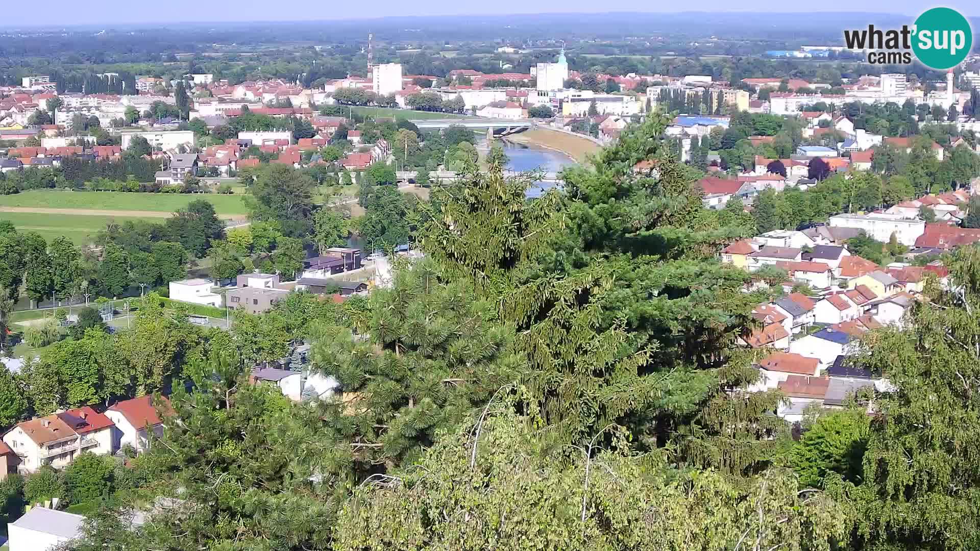 Spletna kamera Karlovac Dubovac grad – Pogled v živo na zgodovinsko znamenitost Karlovca