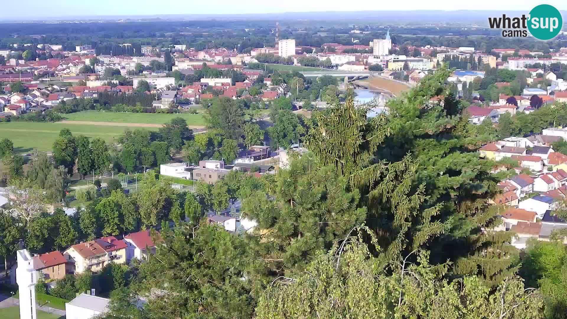 Spletna kamera Karlovac Dubovac grad – Pogled v živo na zgodovinsko znamenitost Karlovca