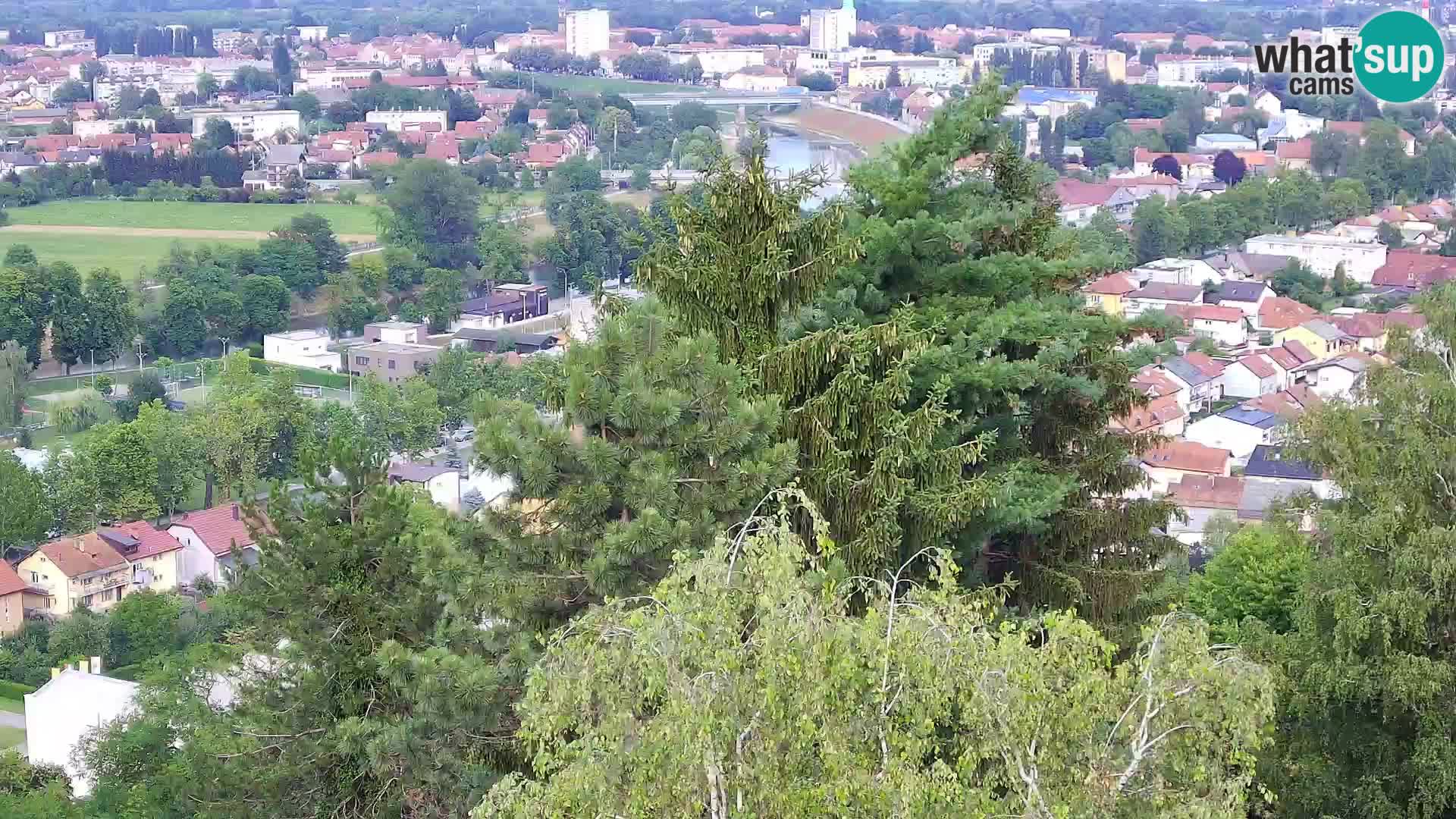 Spletna kamera Karlovac Dubovac grad – Pogled v živo na zgodovinsko znamenitost Karlovca