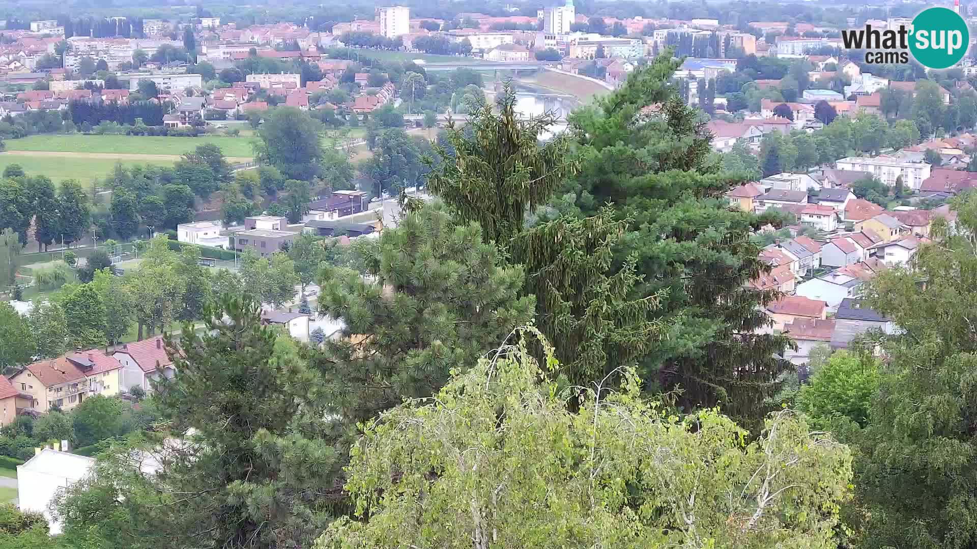 Spletna kamera Karlovac Dubovac grad – Pogled v živo na zgodovinsko znamenitost Karlovca